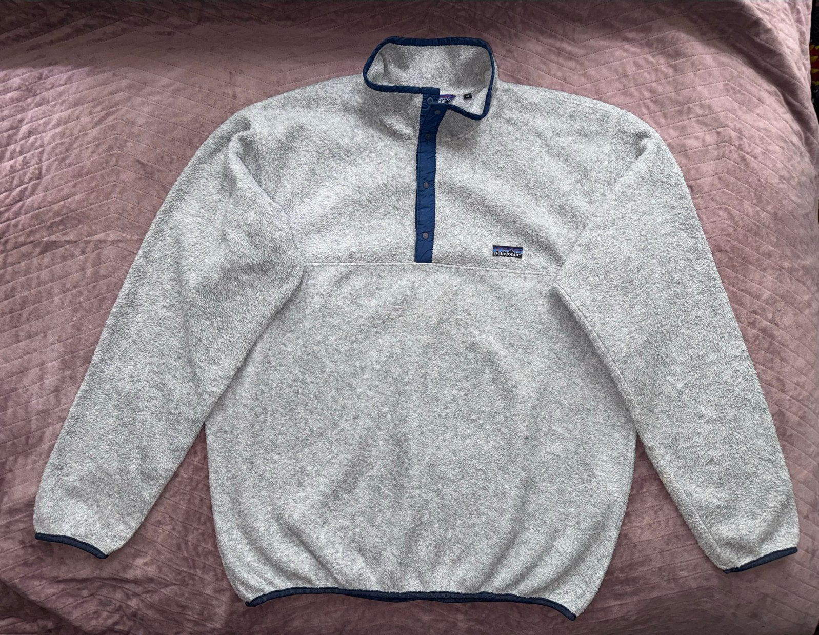 Vintage Patagonia Snap-T Sweater, Ophalen of Verzenden, Zo goed als nieuw, Maat 56/58 (XL), Grijs