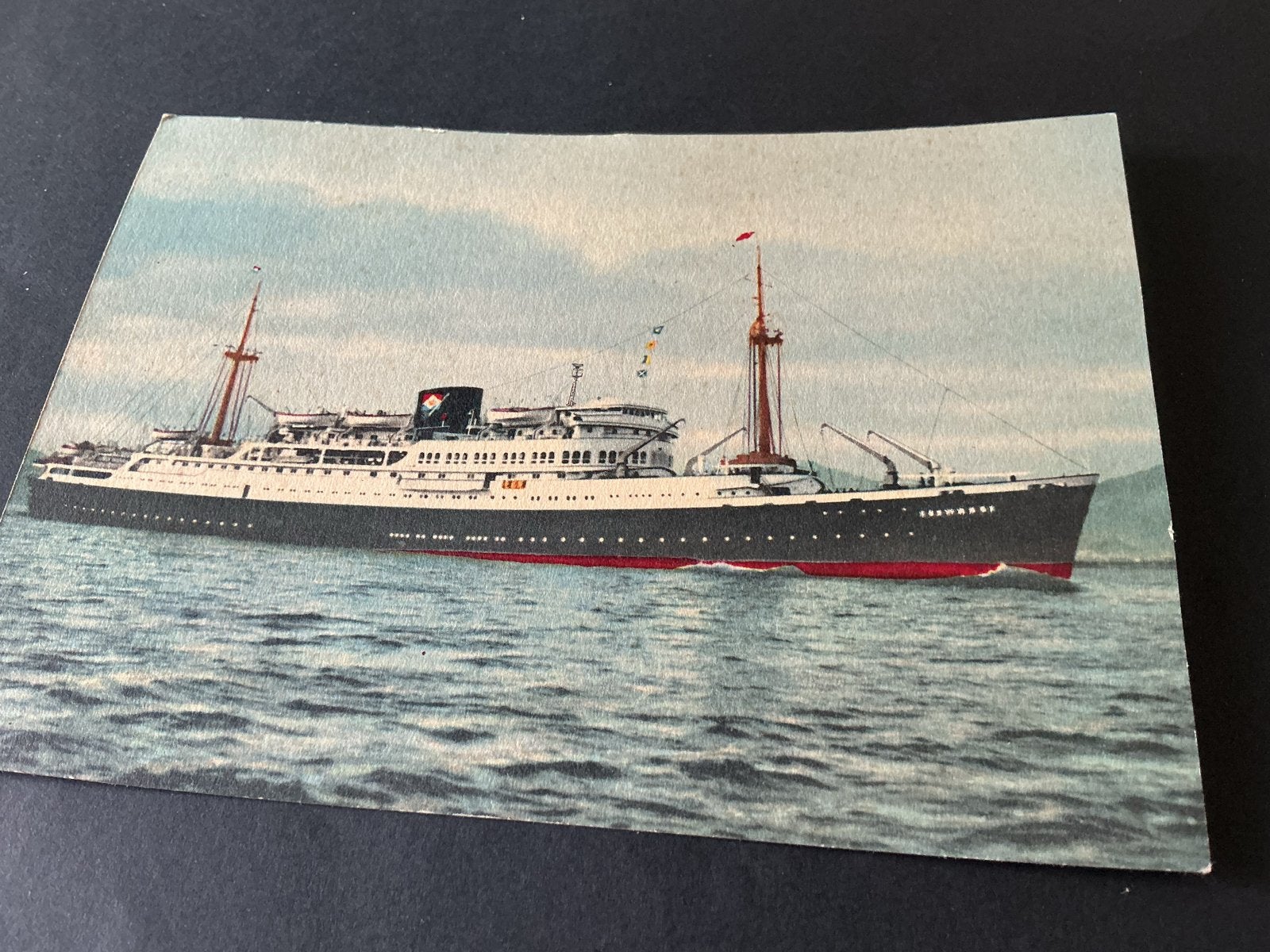 Oude ansichtkaart M.V. TJIWANGI  Royal Interocean Lines, Verzenden, Nieuw, Kaart, Foto of Prent