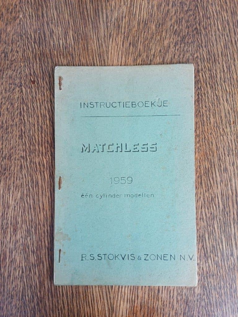 Matchless 1959 instructieboek NL Stokvis, Motoren, Ophalen of Verzenden, Overige merken