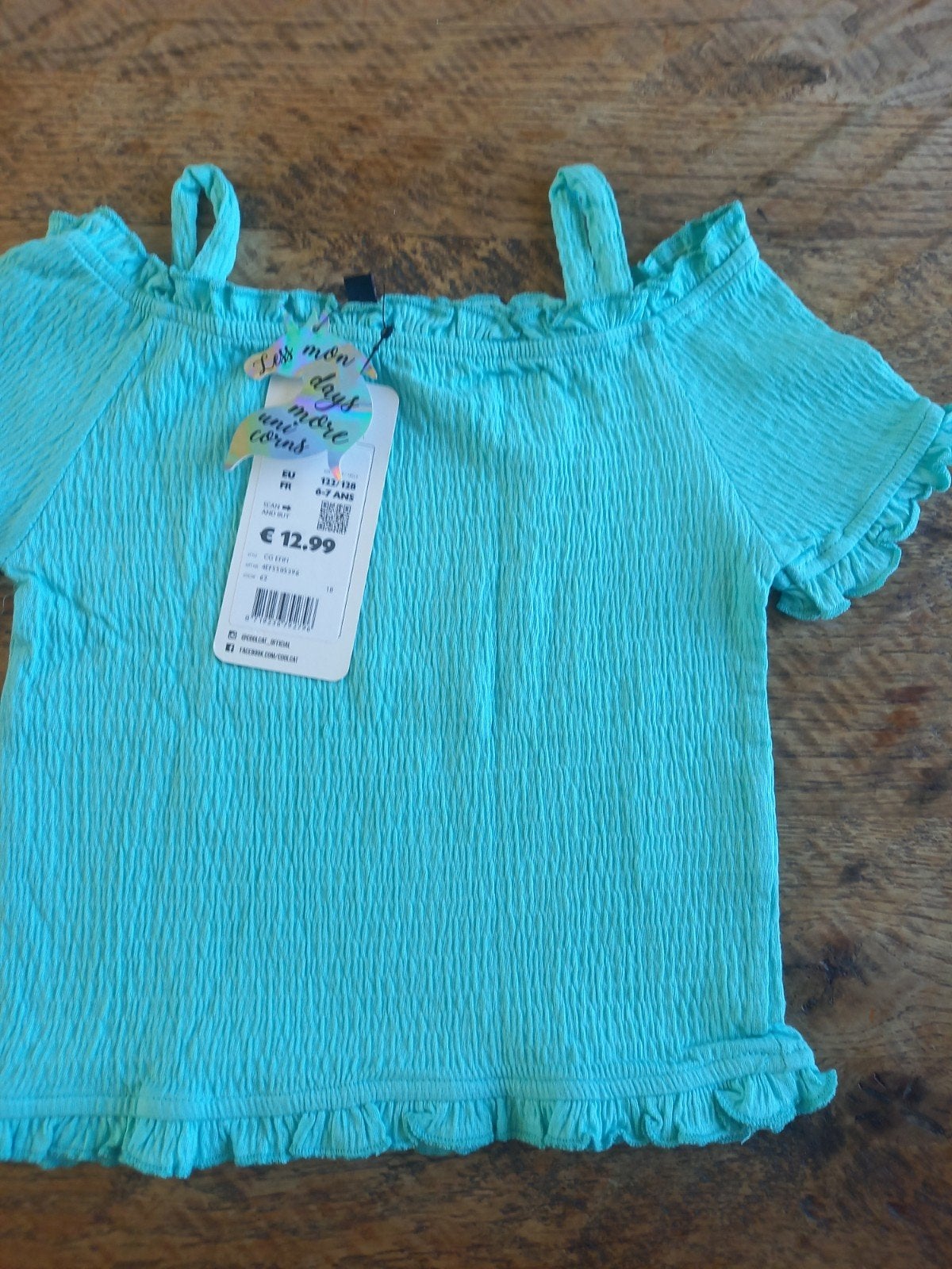 coolcat topje maat 122-128, Kinderen en Baby's, Kinderkleding | Maat 122, Meisje, Coolcat, Nieuw, Ophalen of Verzenden