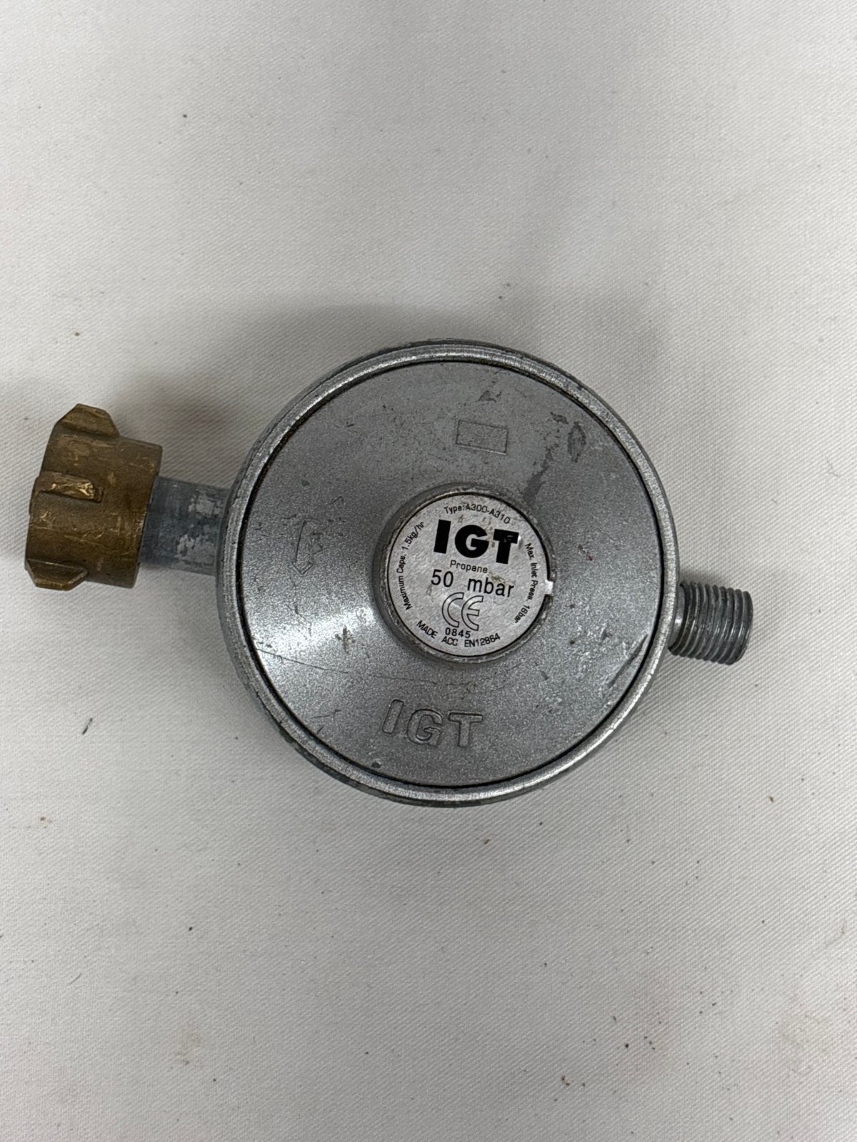 IGT Propane Gasdrukregelaar 50 mbar, Ophalen of Verzenden, Gebruikt