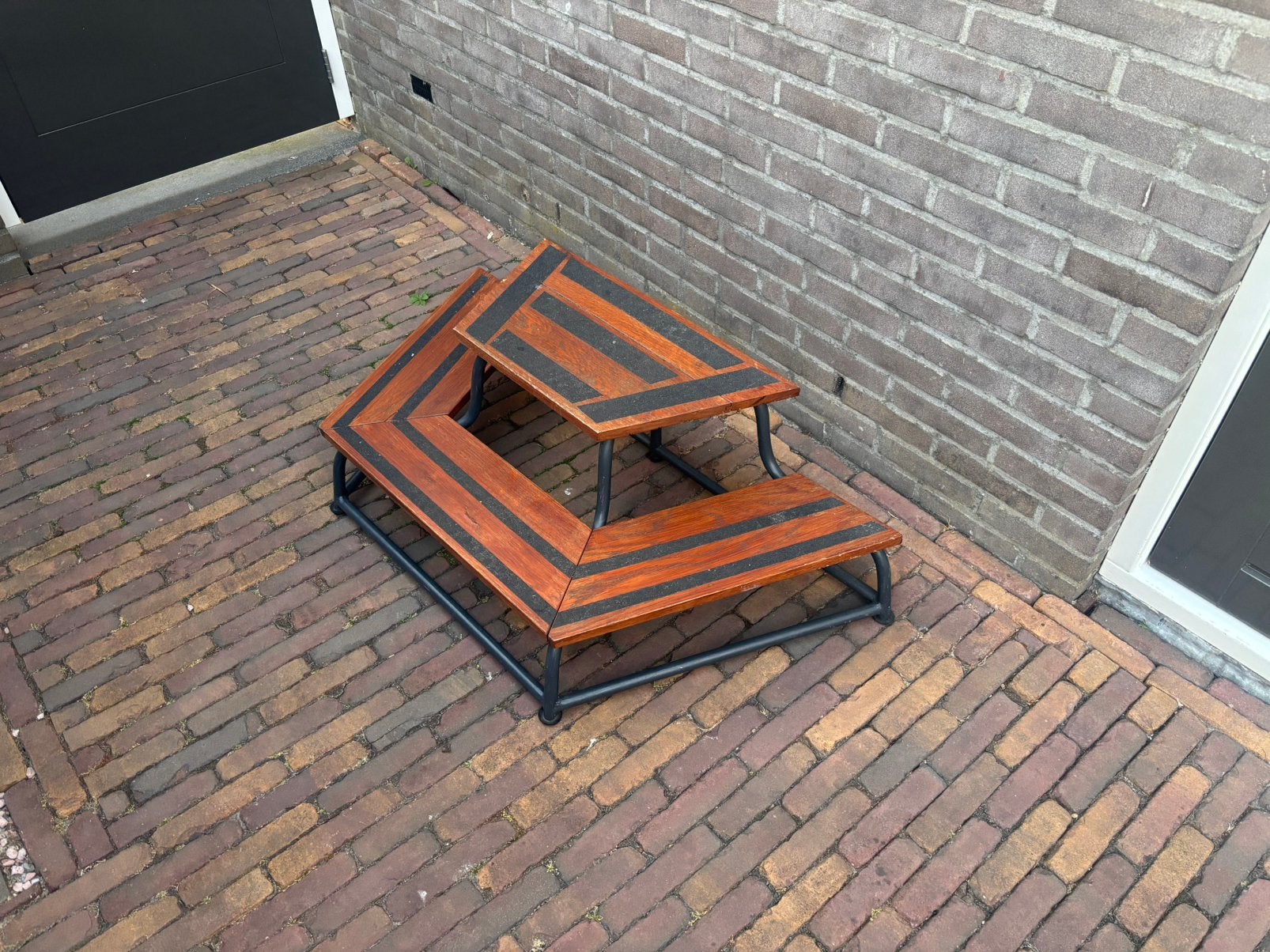 Stevige trap voor caravan, Ophalen, Zo goed als nieuw, Campingstoel