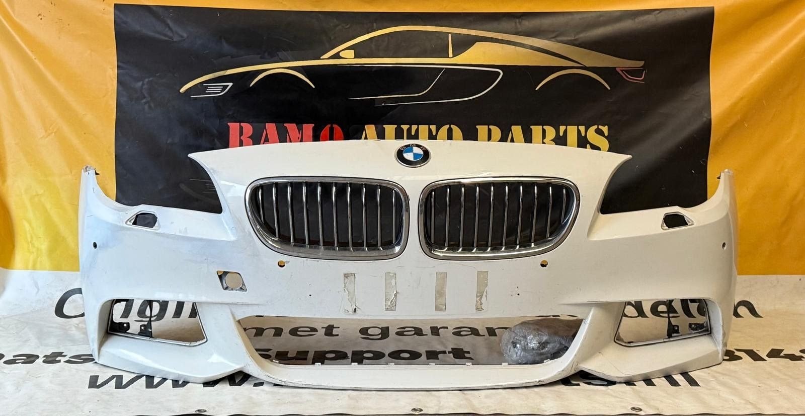 VOORBUMPER BMW 5 SERIE F10 F11 M PAKKET M550i ORIGINEEL, Gebruikt, -, Voor, -