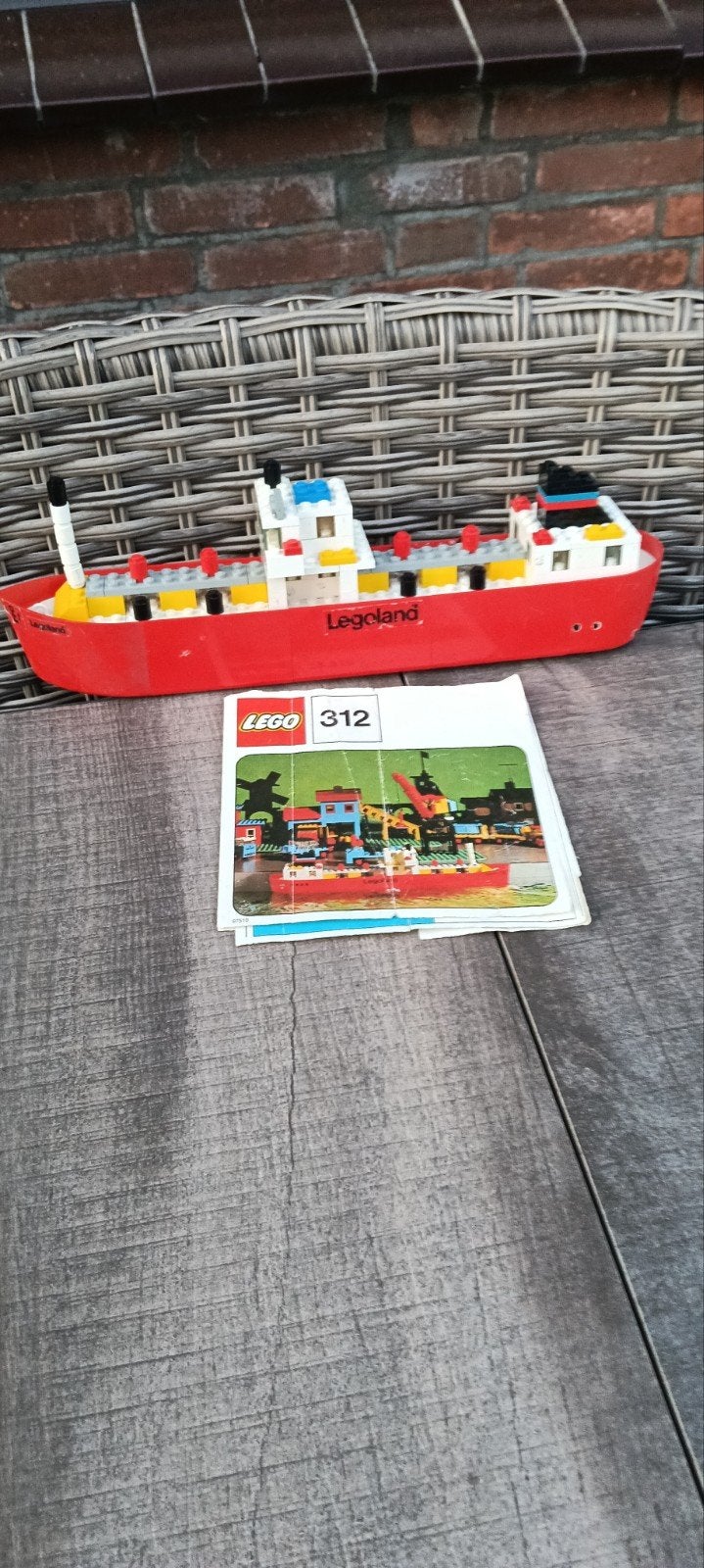 LEGO Legoland Schip 312 met instructies, Kinderen en Baby's, Gebruikt, Lego, Inclusief instructies, Ophalen of Verzenden