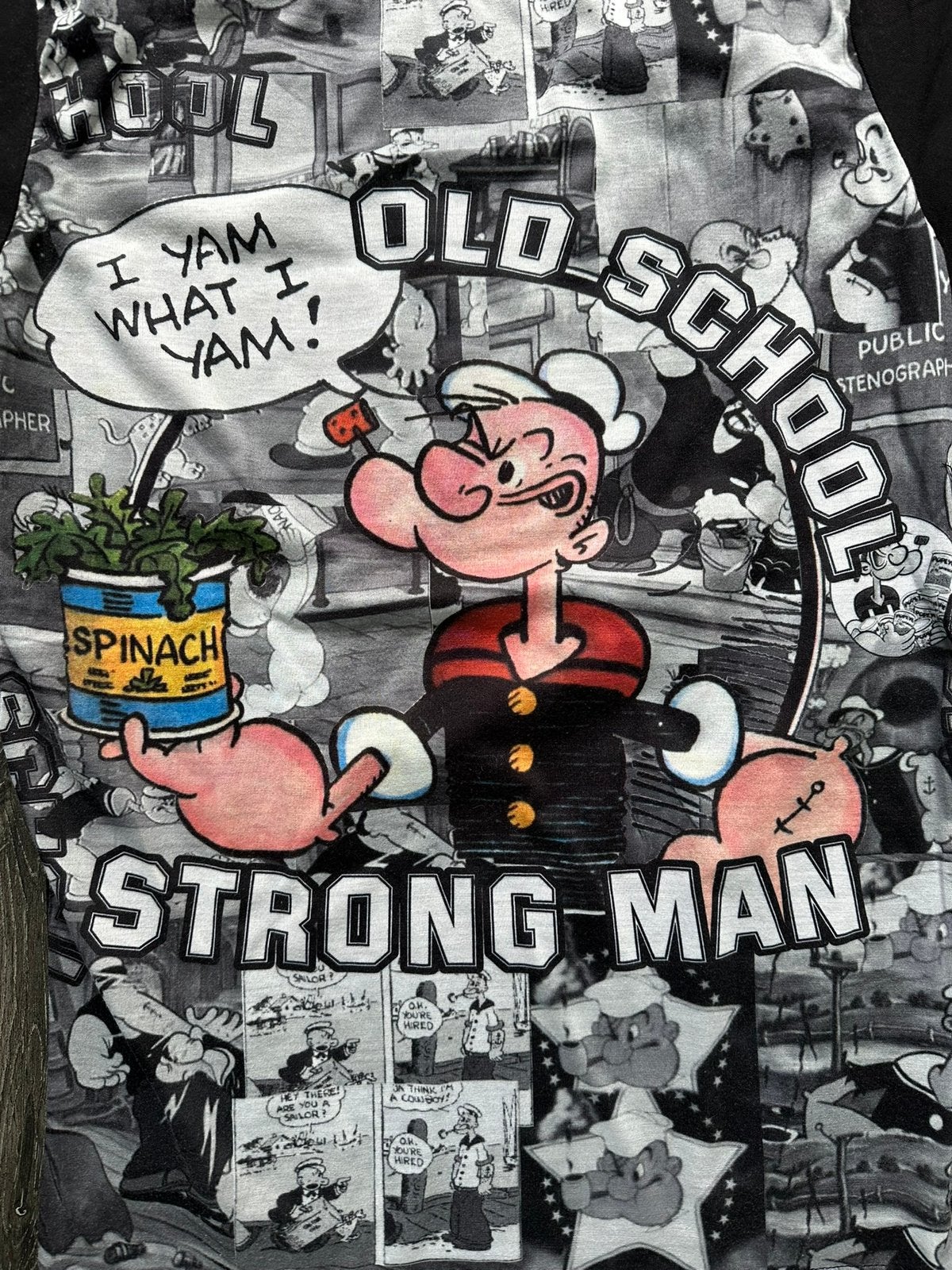 Popeye shirt! Maat M, Kleding | Heren, Ophalen of Verzenden, Zo goed als nieuw, Maat 48/50 (M), Zwart