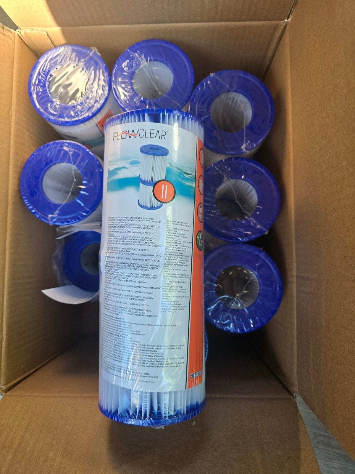 Nieuwe Flowclear Zwembadfilters (Type II) - 10 stuks, Ophalen of Verzenden, Nieuw, Filter