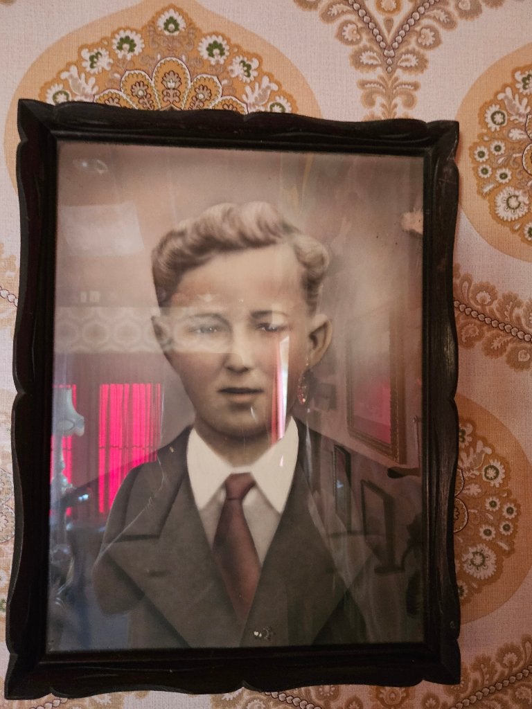 Schilderij, antiek portret, Ophalen, Achter glas, Portret of Personen, Oud hollands