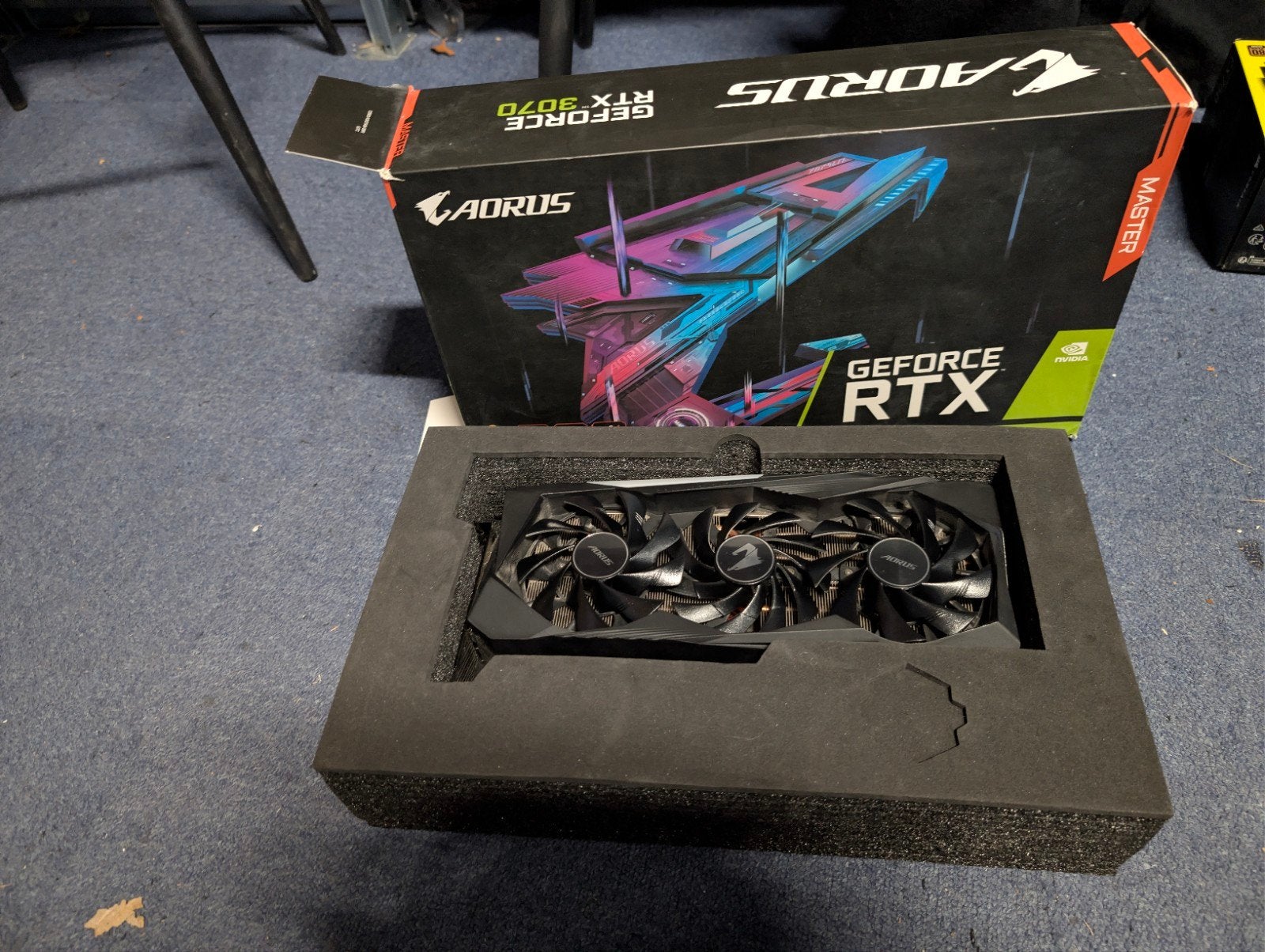 AORUS GeForce RTX 3070 Videokaart, Computers en Software, Ophalen, GDDR6, PCI-Express 4, Zo goed als nieuw
