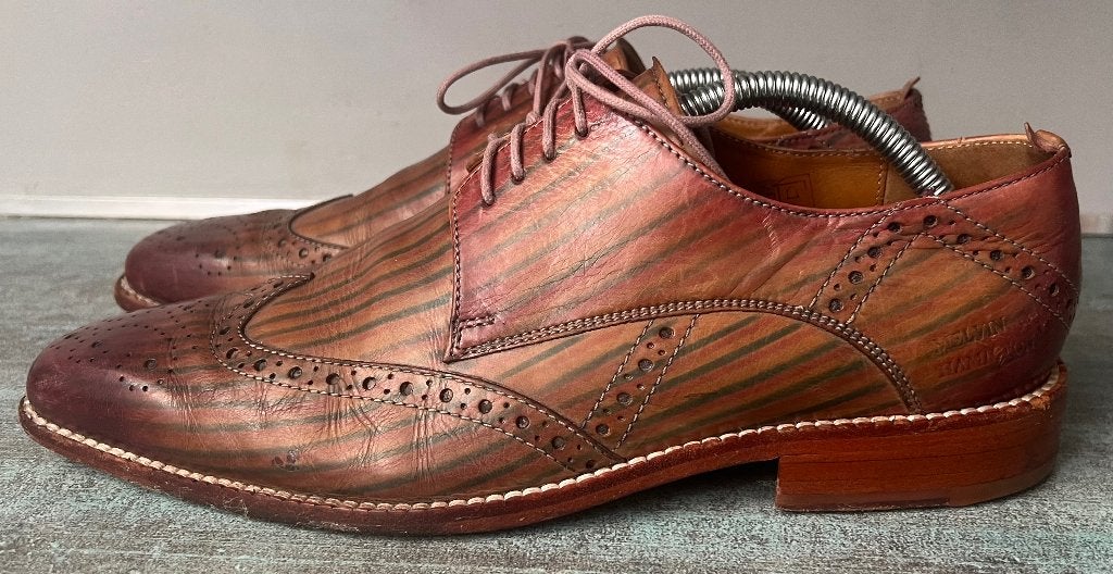 Melvin & Hamilton. Aparte leren herenschoenen. Mt 42., Kleding | Heren, Melvin & Hamilton, Bruin, Ophalen of Verzenden, Zo goed als nieuw