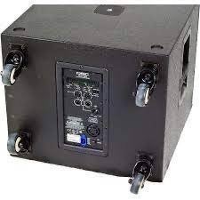 Gezocht QSC.  KW 181 Sub Bass liefst in goeie staat, Subwoofer, Ophalen of Verzenden, Zo goed als nieuw, 150 watt of meer
