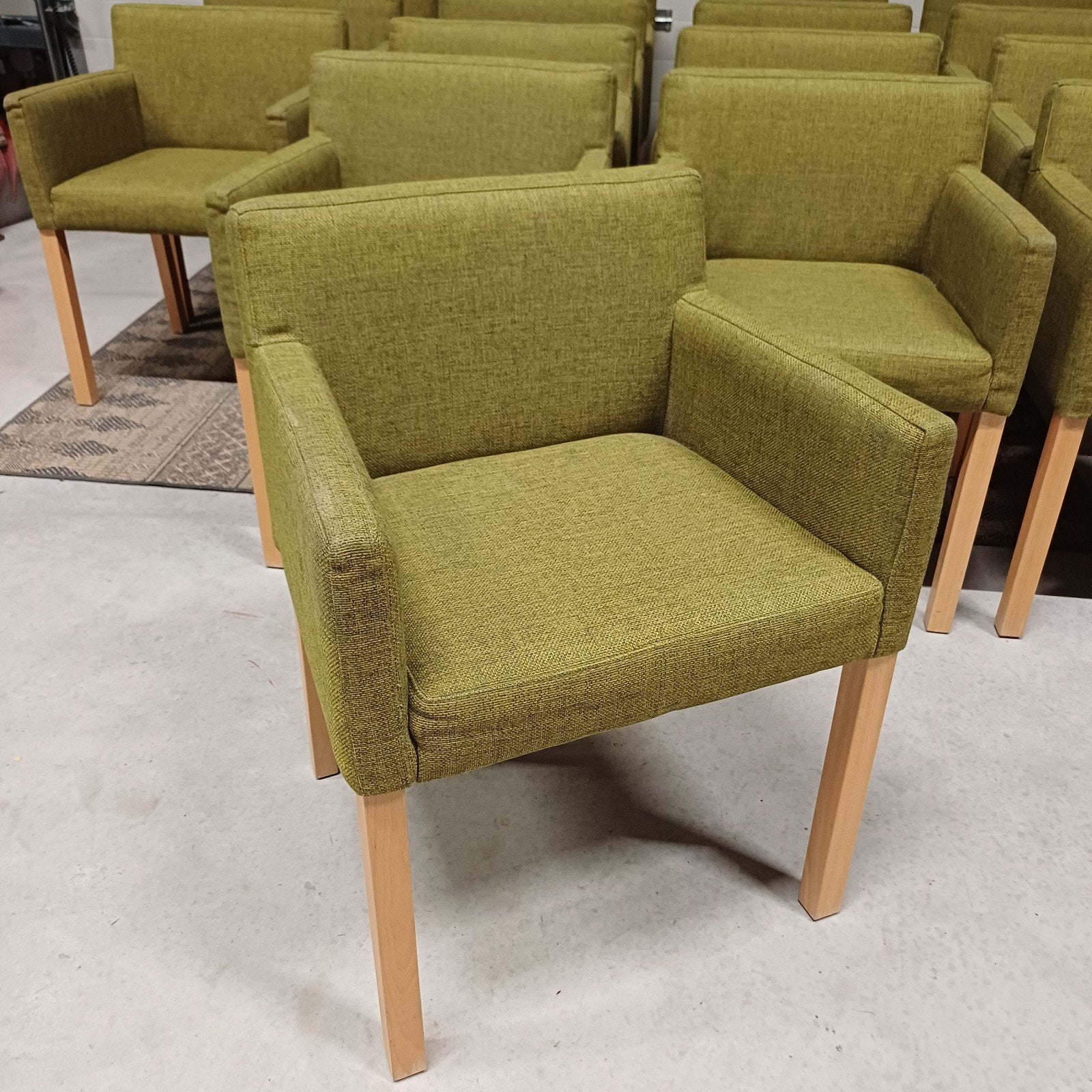 16 x partij fauteuils / partij stoelen ( ROBOS ), Huis en Inrichting, Stoelen, Ophalen, Gebruikt, Bruin, Vijf, Zes of meer stoelen