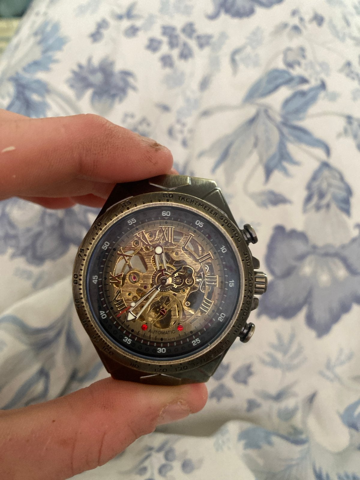 Automatisch Skelet Horloge - Geen Band, Gebruikt, Staal, Polshorloge, Overige materialen
