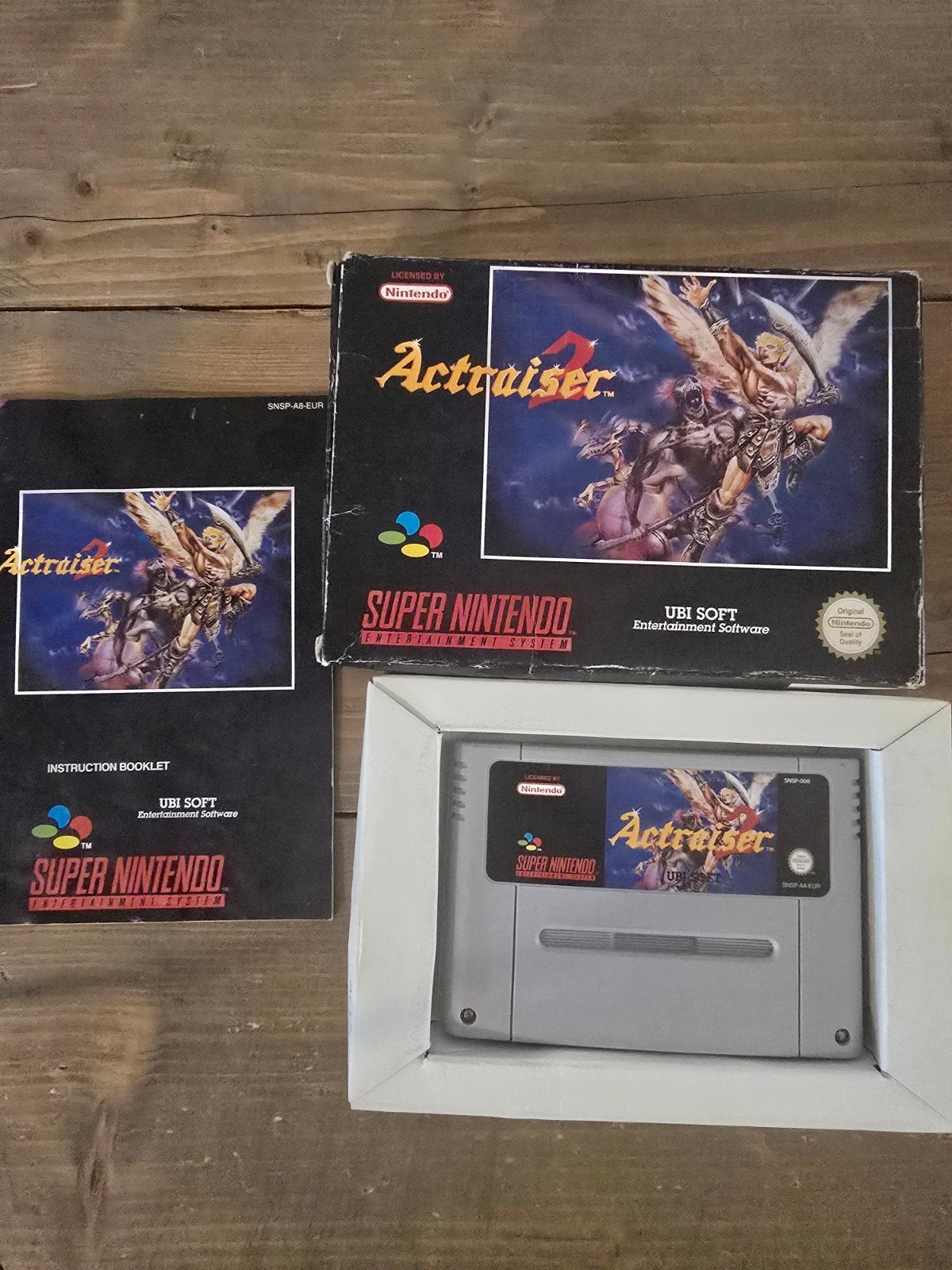 Actraiser 2 SNES met Boxprotector, Spelcomputers en Games, 1 speler, Ophalen of Verzenden, Zo goed als nieuw, Platform