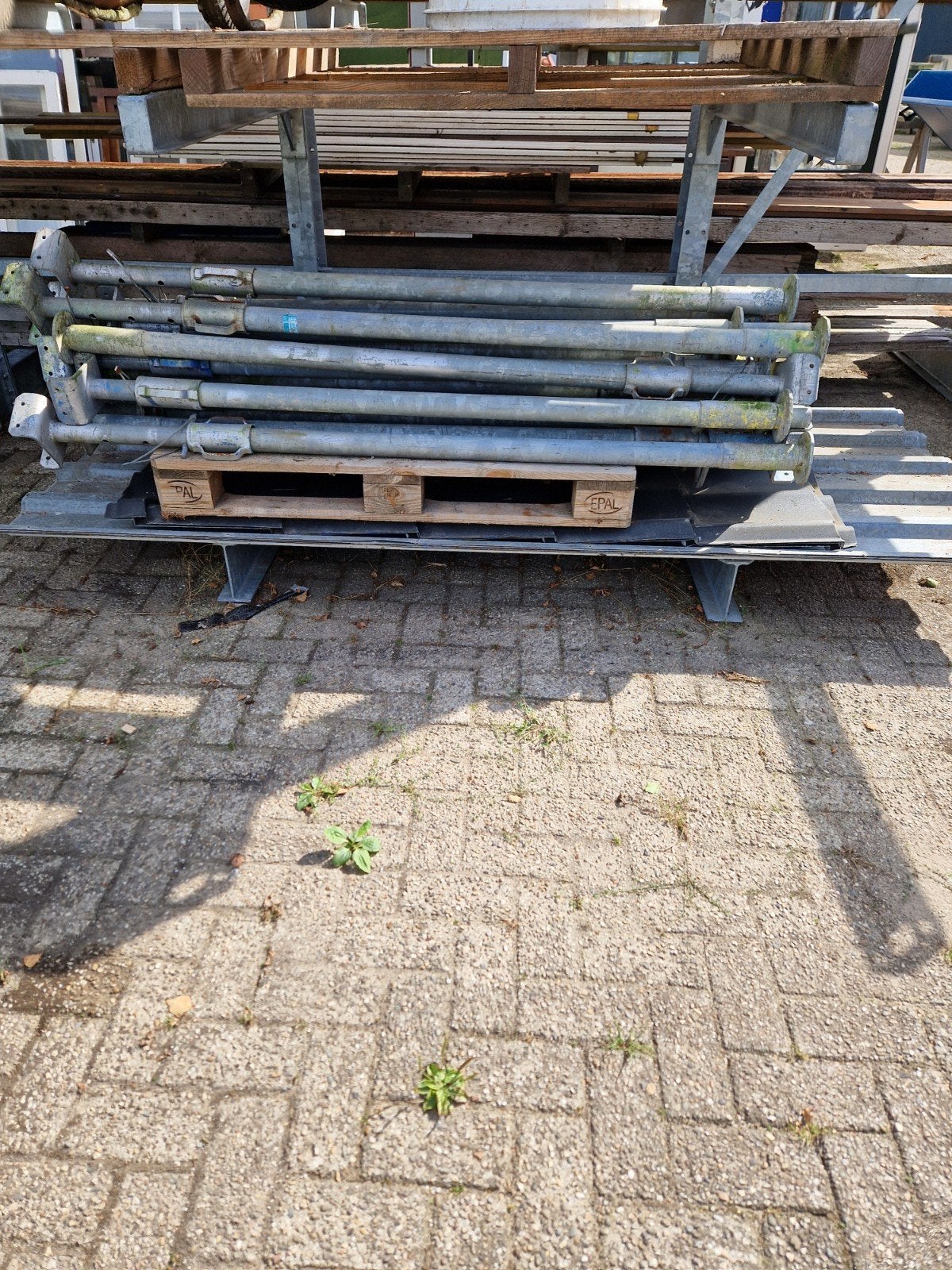Gegalvaniseerde schroefstempels voor bouw en renovatie, Ophalen of Verzenden, Gebruikt, Overige typen, 2 tot 5 meter