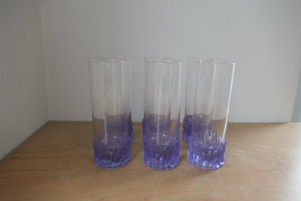Alexandrite Longdrink glazen 6x Sergio Asti Adolfo de Cambio, Verzenden, Zo goed als nieuw, Overige typen