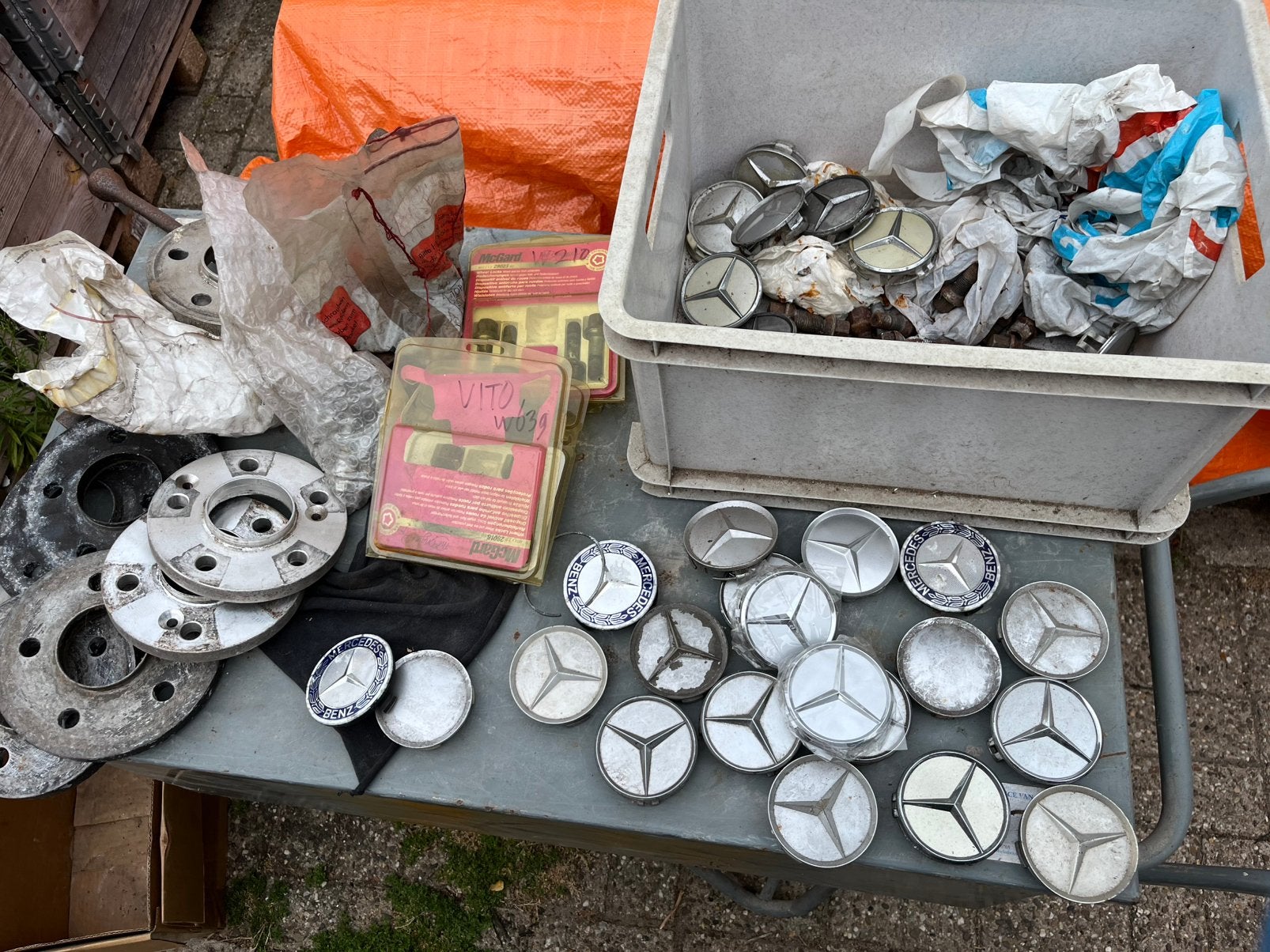 Naafdoppen, spoorverbreders, wielbouten, Auto diversen, Wieldoppen, Ophalen, Gebruikt