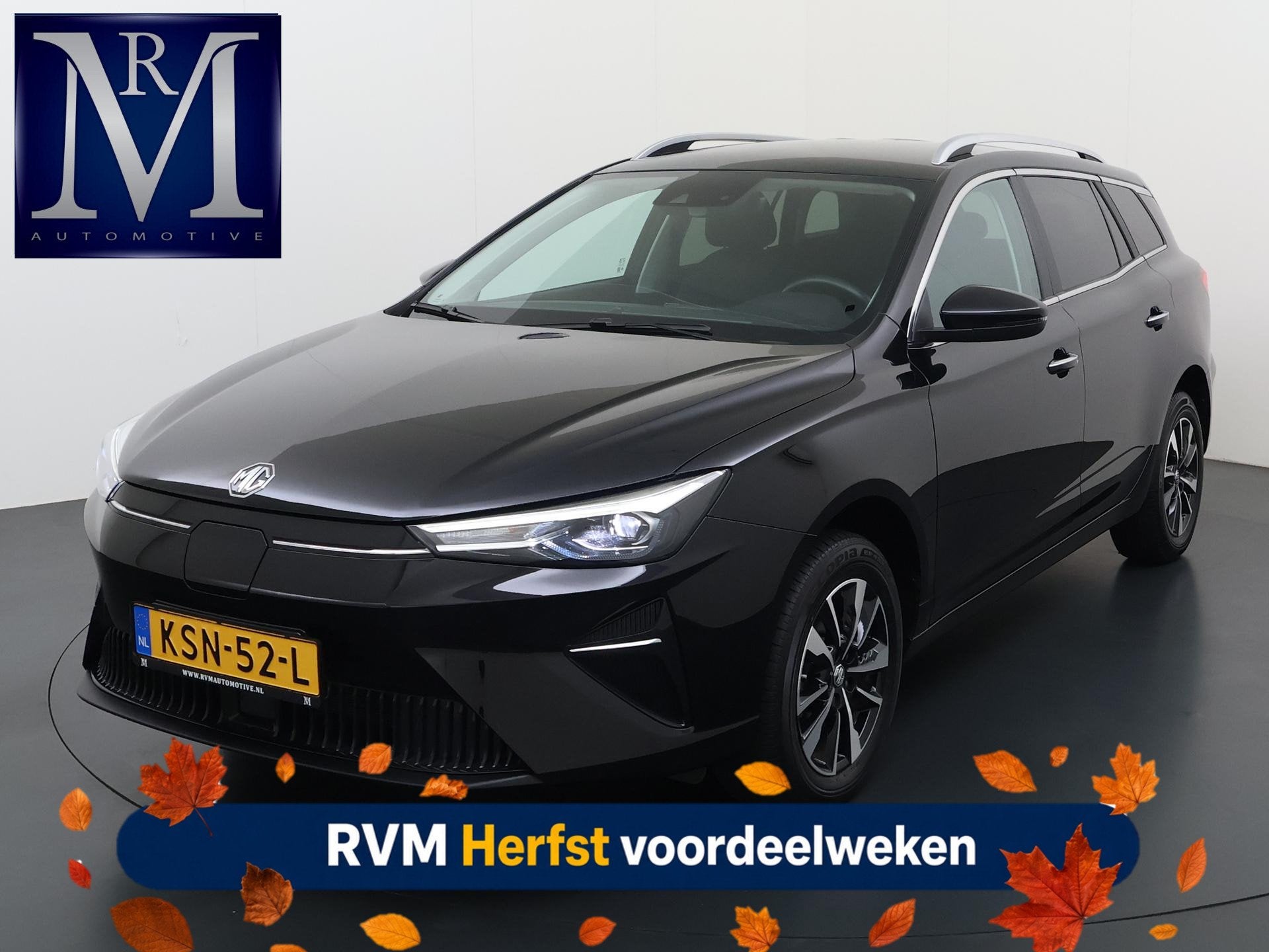 MG MG5 Electric Long Range Comfort 61 kWh VAN:24.900,- VOOR:, Auto's, Stof, Gebruikt, Zwart, 156 pk