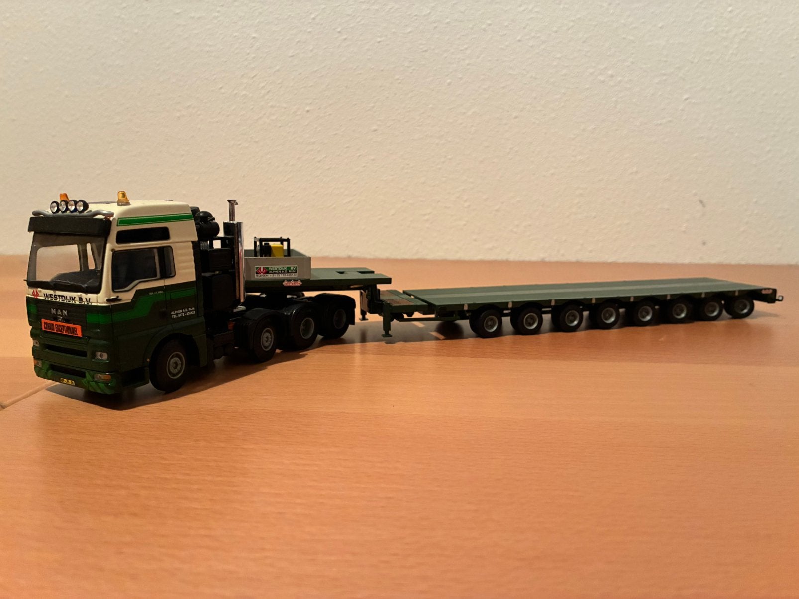 Lion Toys / Tematoys MAN Zwaartransporttrekker Westdijk, Ophalen of Verzenden, Zo goed als nieuw, Bus of Vrachtwagen, Lion Toys