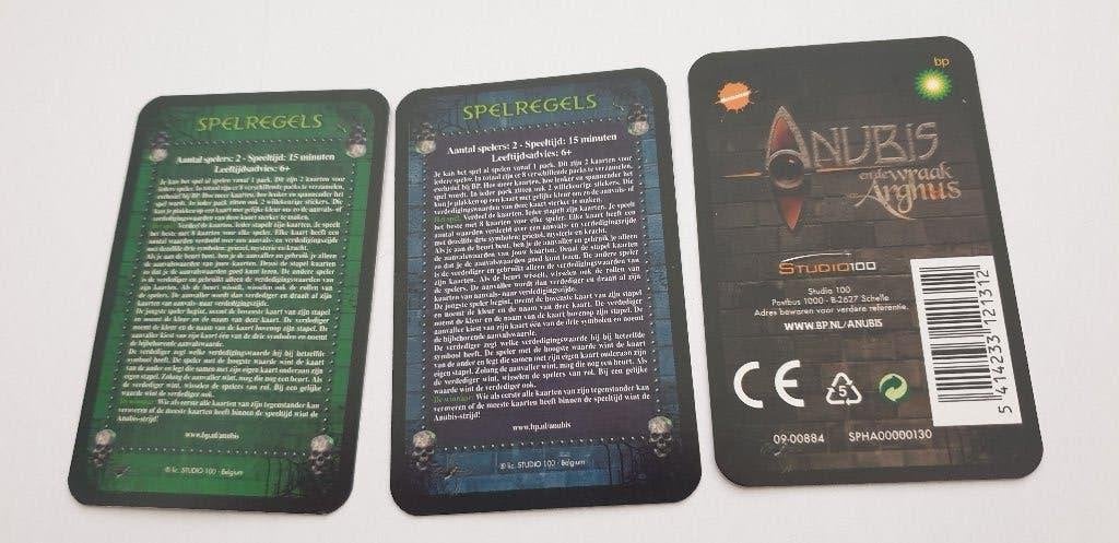 3259 anubis en de wraak arghus - spelregelkaarten, Boeken, Verzenden