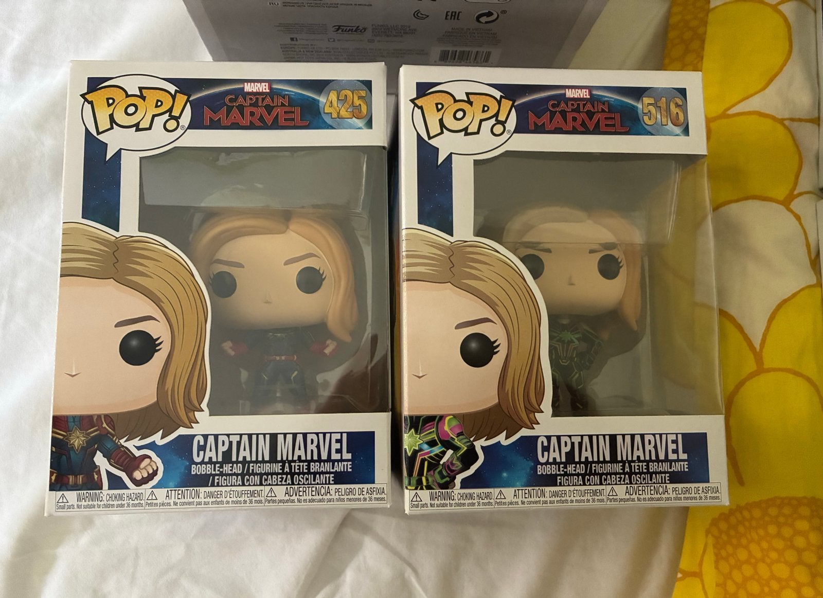 Funko Pop! Captain Marvel set (2 stuks), Verzenden, Zo goed als nieuw