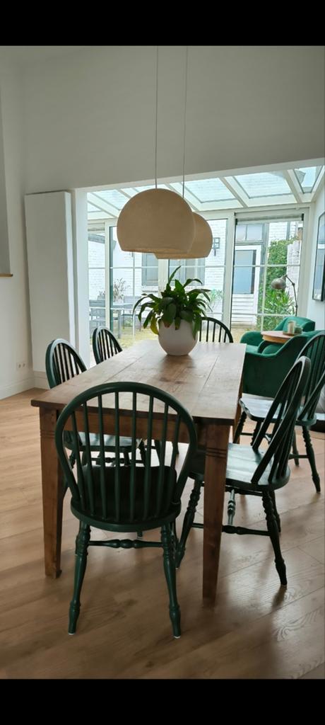 Antieke Franse eettafel of bureau, Ophalen, Gebruikt, 50 tot 100 cm, 150 tot 200 cm