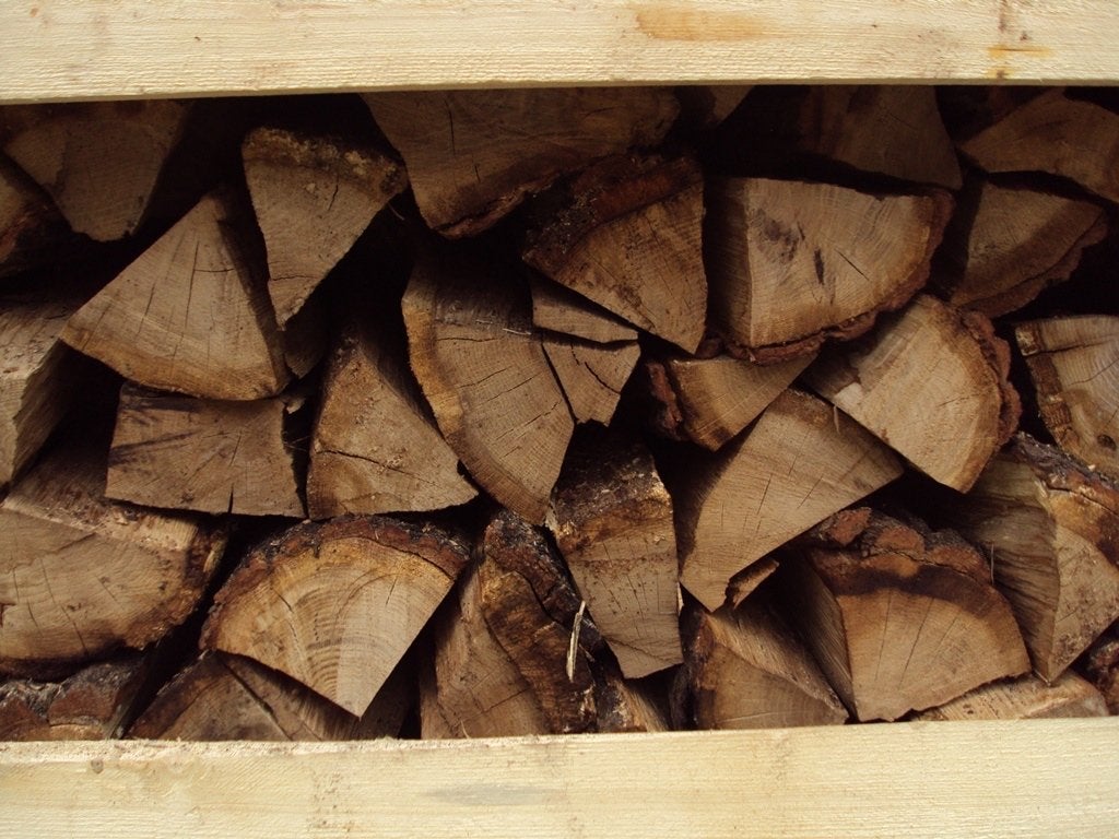 Ovengedroogd Eiken haardhout, omgeving Leusden-Amersfoort, Minder dan 3 m³, Ophalen of Verzenden, Eikenhout, Blokken