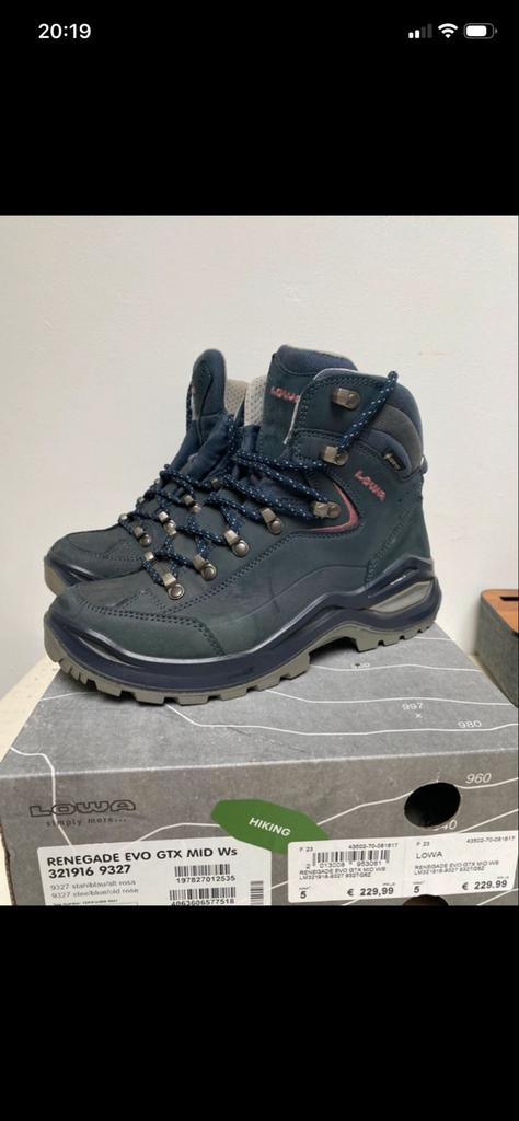 Lowa Renegade Evo GTX Mid Ws wandelschoenen maat 38, Sport en Fitness, Bergsport en Wandelen, Ophalen, Zo goed als nieuw, Schoenen
