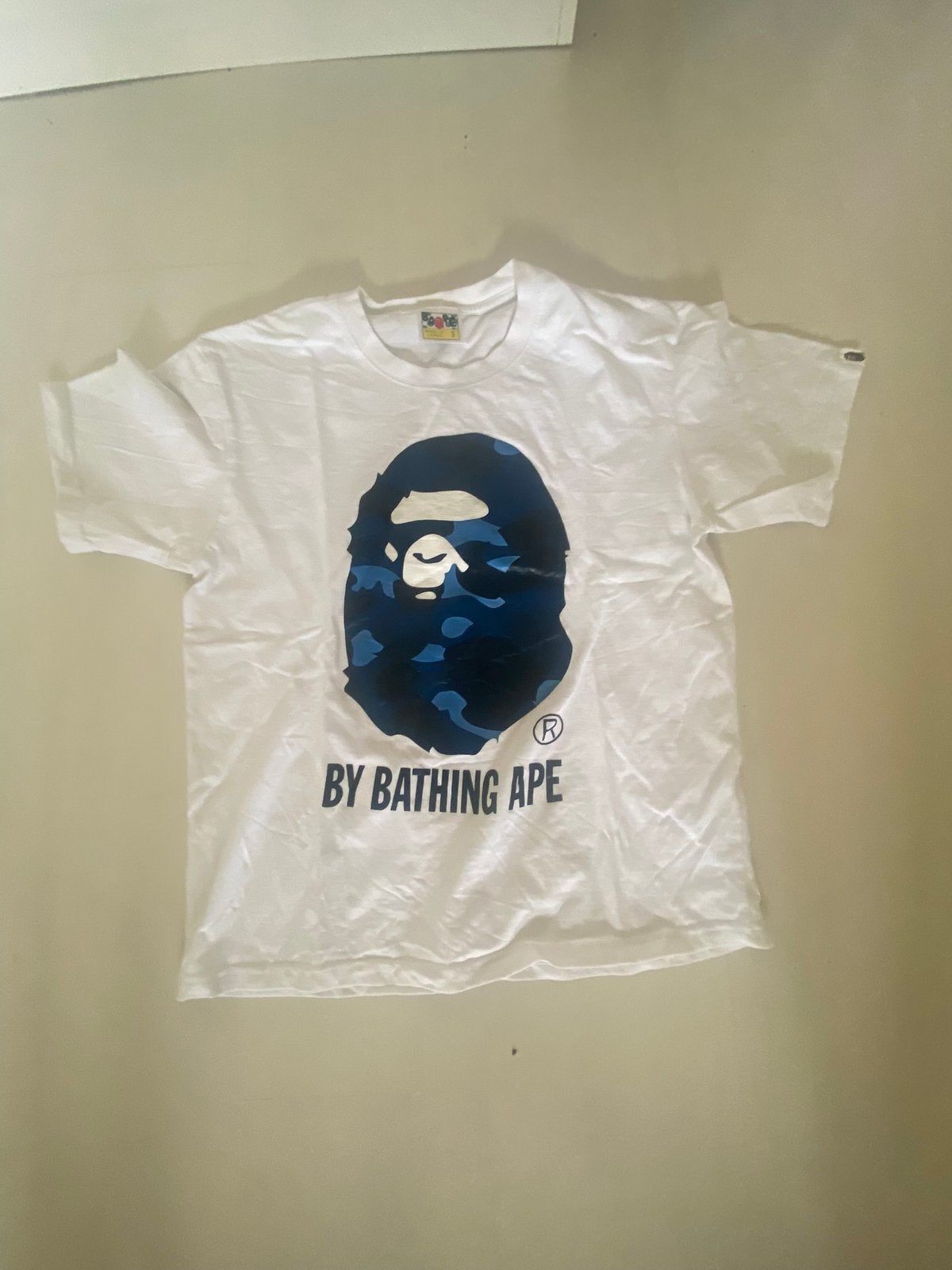 Bape shirt, Kleding | Heren, T-shirts, Verzenden, Zo goed als nieuw, Maat 46 (S) of kleiner, Wit