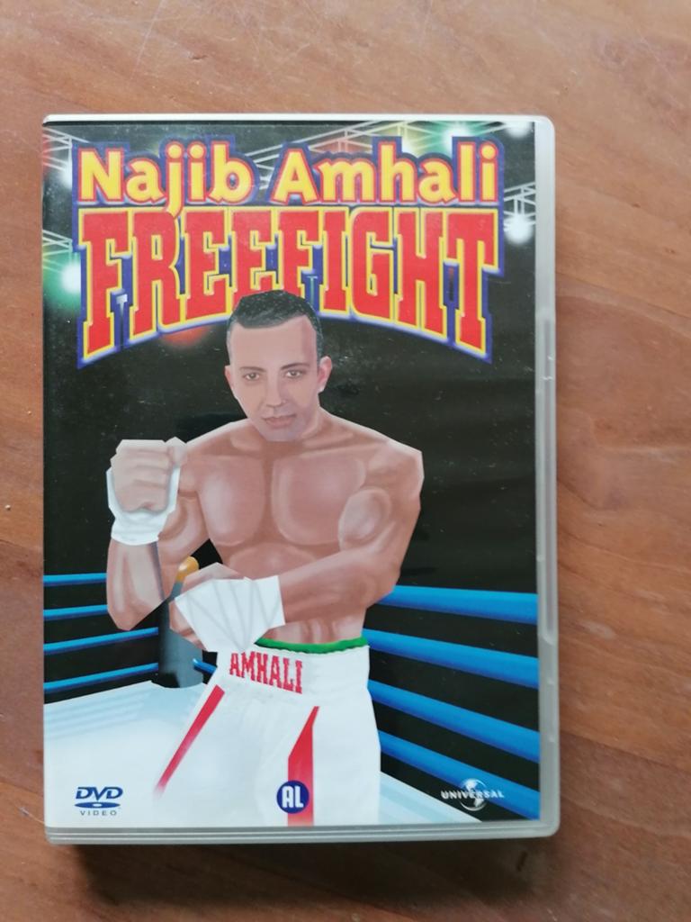 Najib Amhali Freefight DVD - Cabaretvoorstelling, Alle leeftijden, Ophalen of Verzenden, Gebruikt, Overige genres