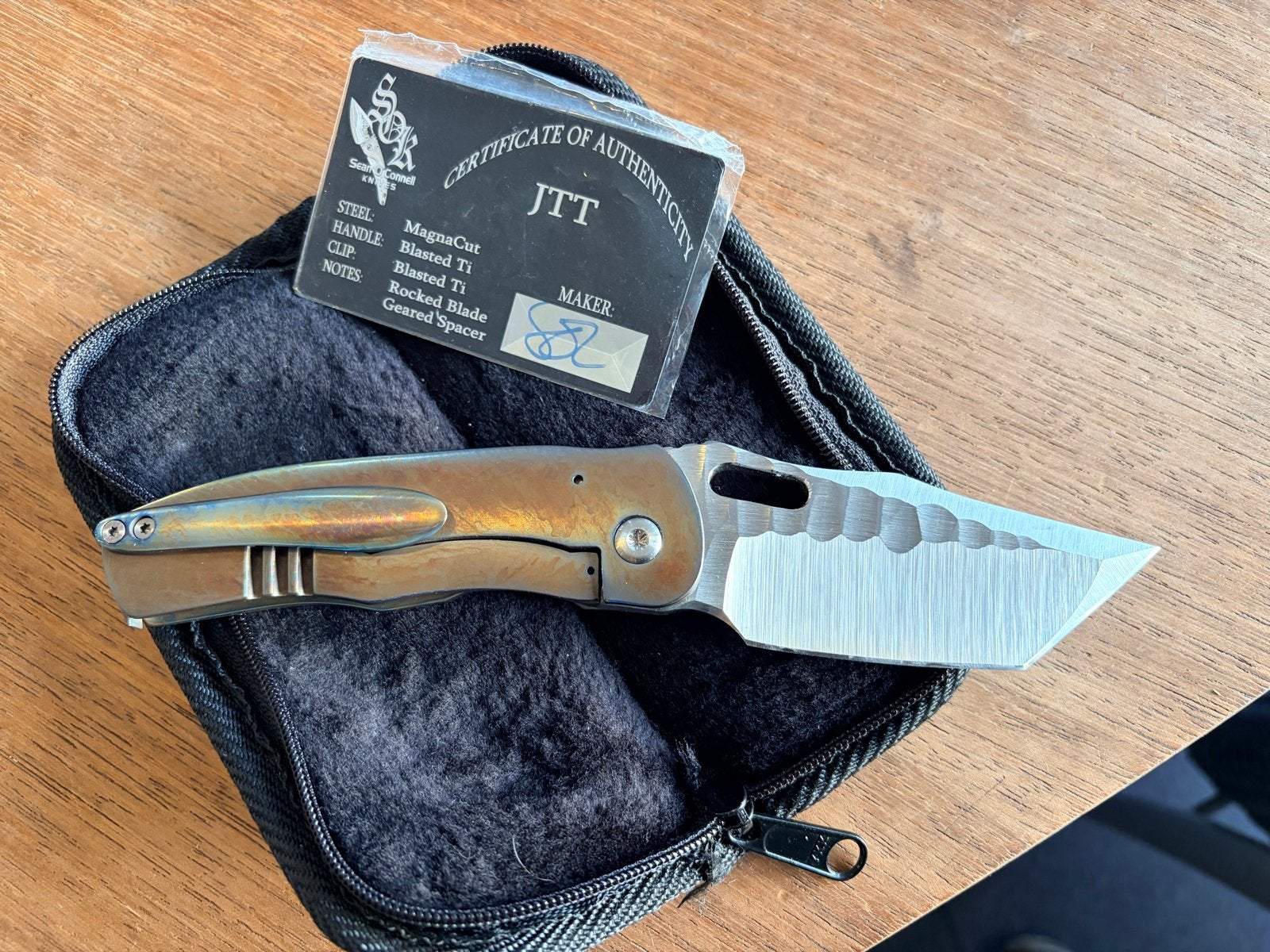Uniek Sean O’Connell JTT Zakmes - Gudy van Poppel Custom, Ophalen, Nieuw