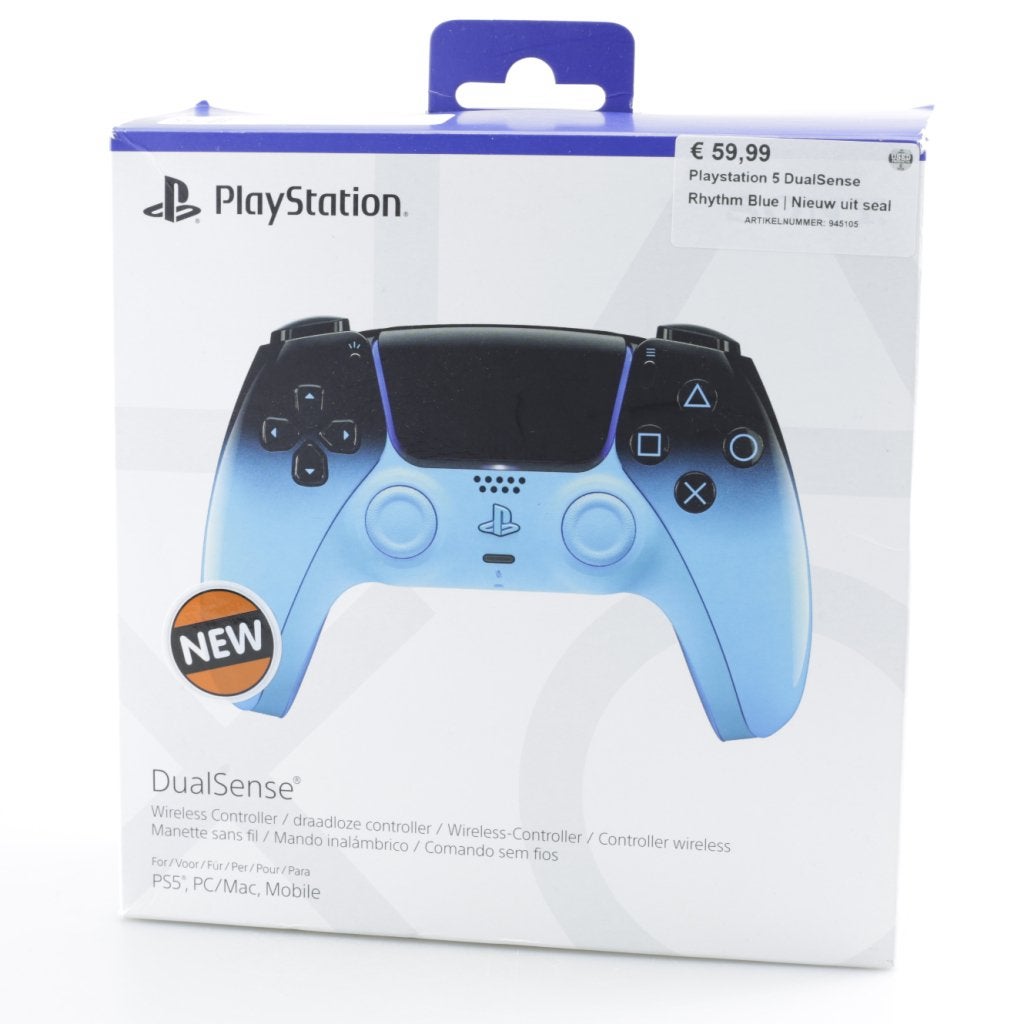 Playstation 5 DualSense Rhythm Blue | Nieuw uit doos, Spelcomputers en Games, Spelcomputers | Sony PlayStation 1, Sony, Gebruikt