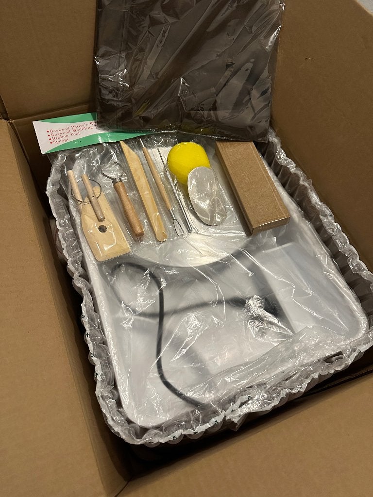 Elektrisch draaischijf pottenbakken met tools, Verzenden, Nieuw