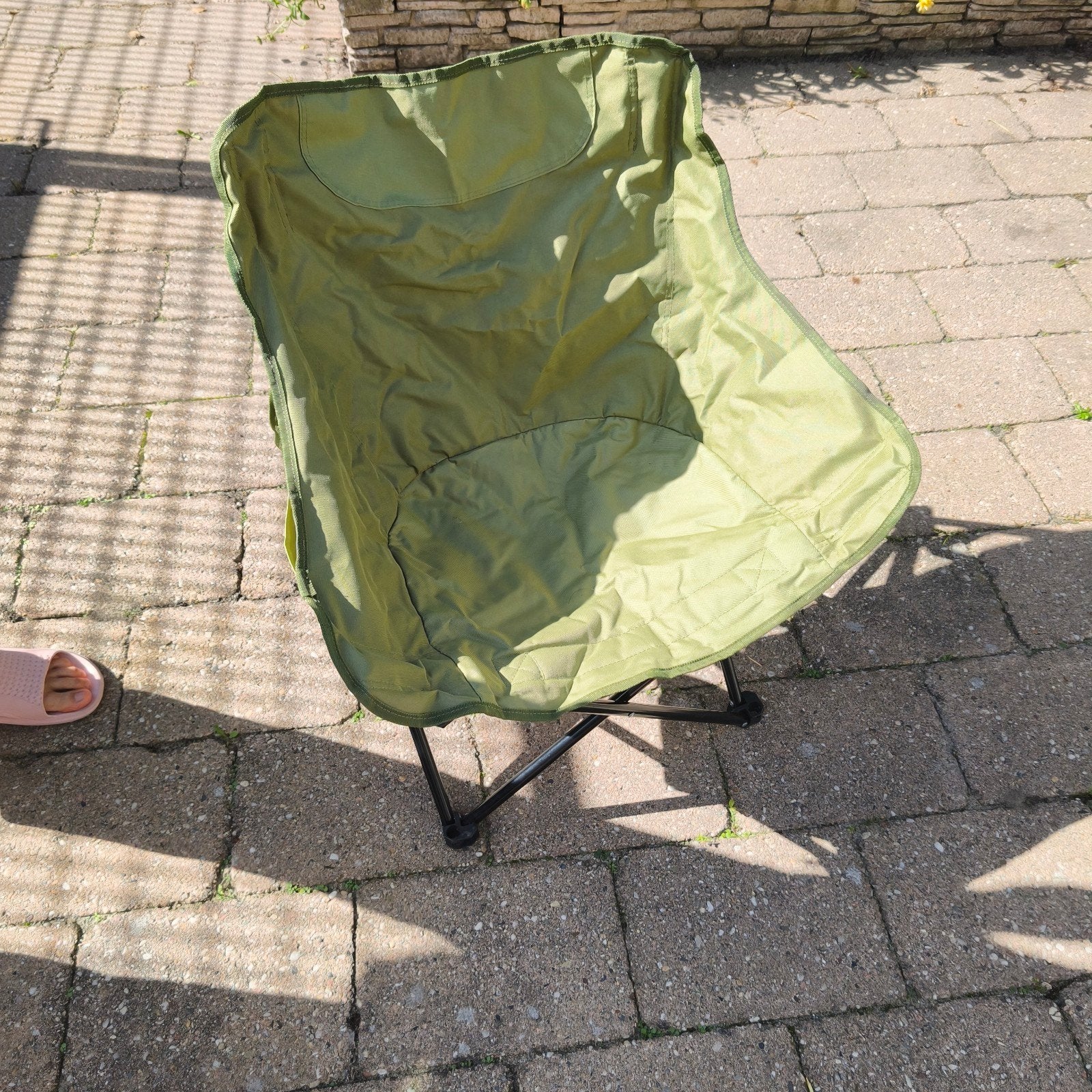 3 Foldable Camping Chair – Olive Green (Compact & Light), Ophalen, Zo goed als nieuw, Campingstoel
