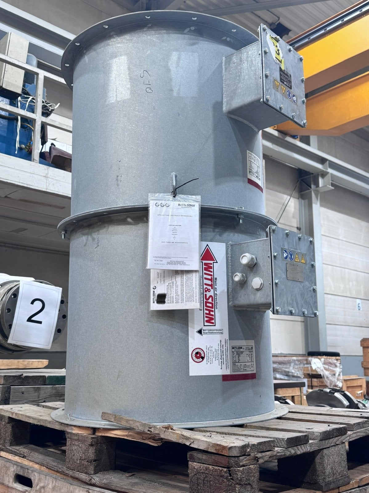 2x industriele fan / ventilator Witt & Sohn, Ophalen