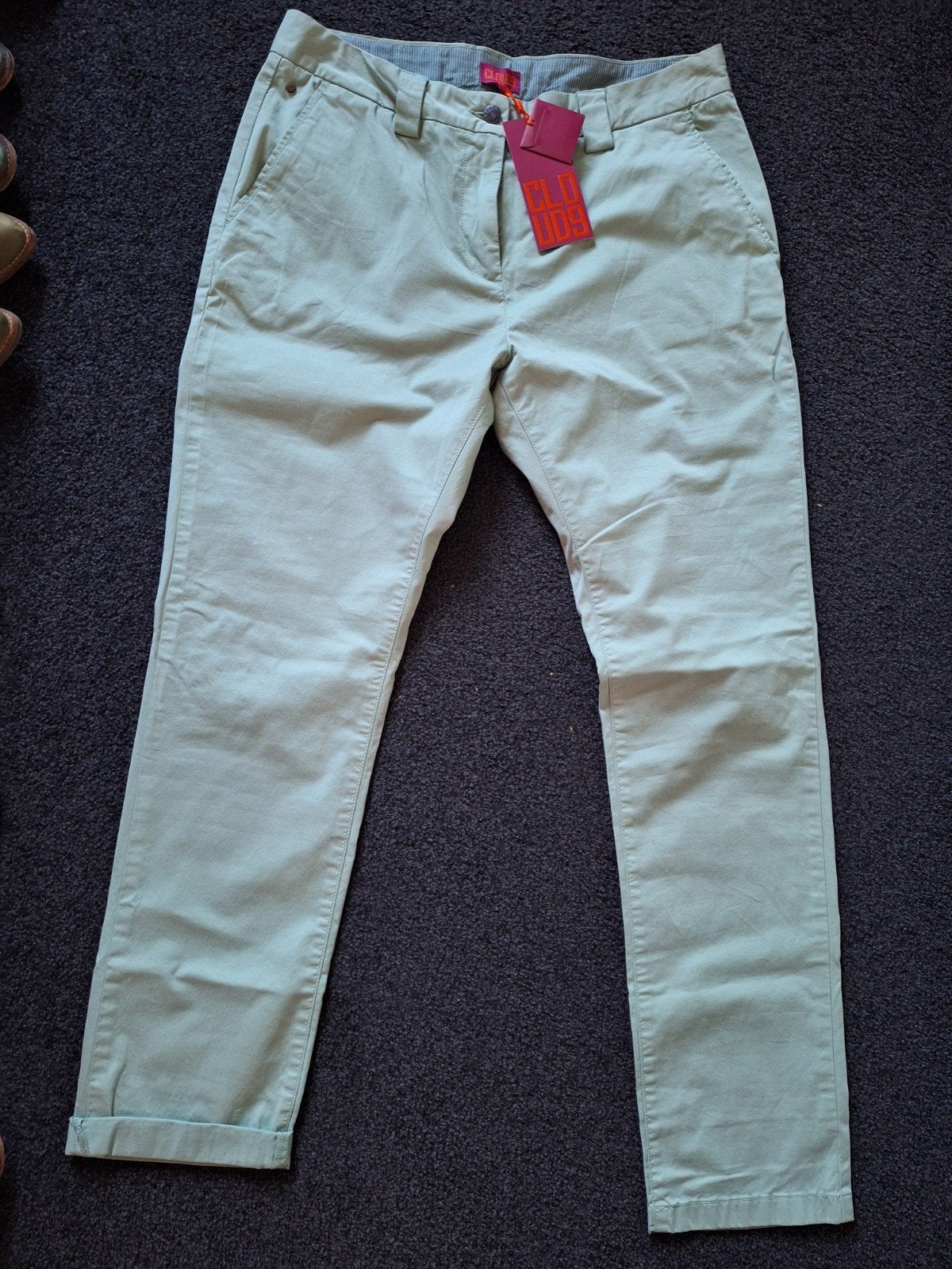 Nieuwe Cloud 9 chino broek in thymgroen, maat 42, Cloud 9, Maat 42/44 (L), Nieuw, Ophalen of Verzenden