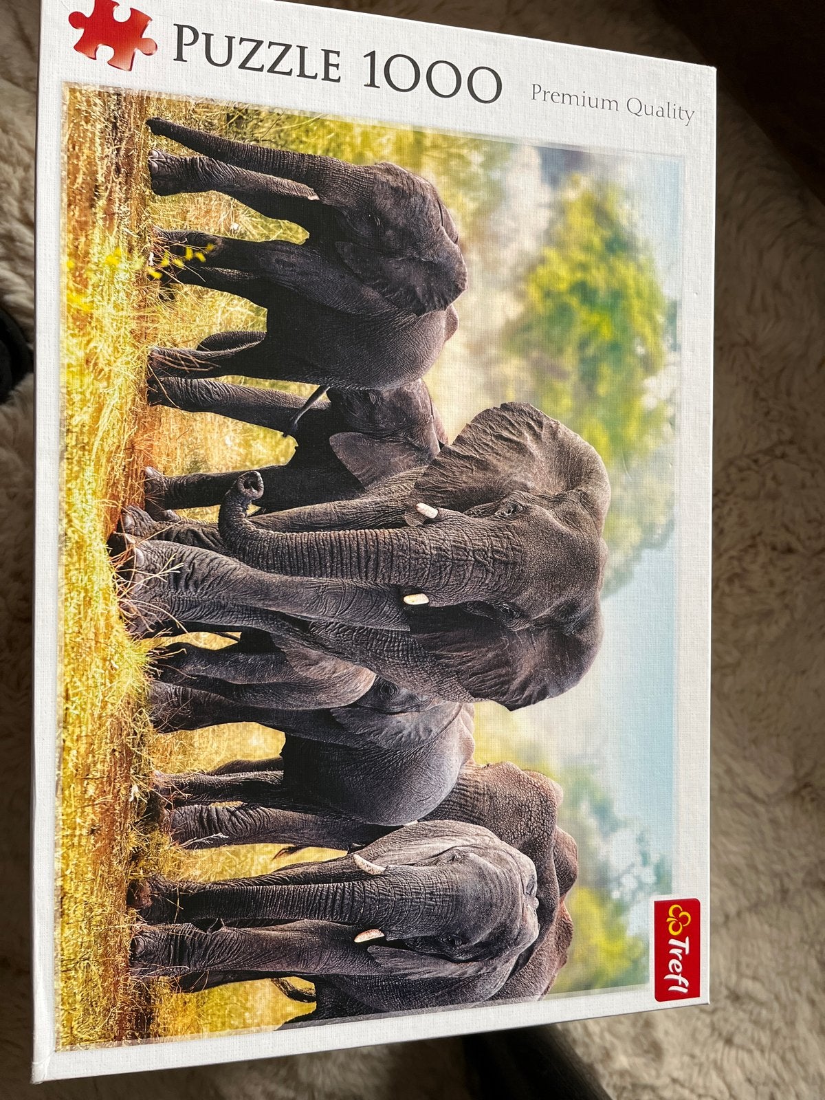 Legpuzzel 1000 stukjes olifanten - Zo goed als nieuw, Ophalen of Verzenden, 500 t/m 1500 stukjes, Zo goed als nieuw, Legpuzzel
