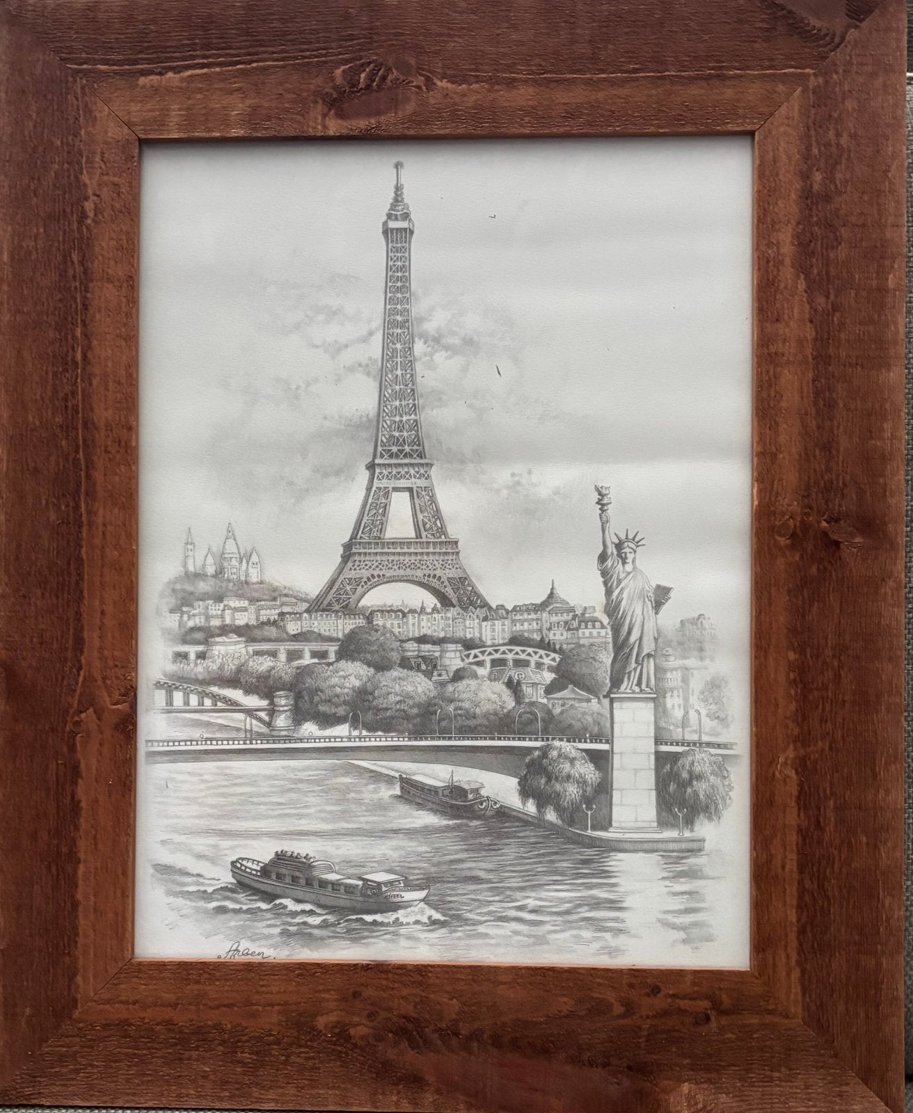 Getekend schilderij, Antiek en Kunst, Kunst | Schilderijen | Klassiek, Ophalen