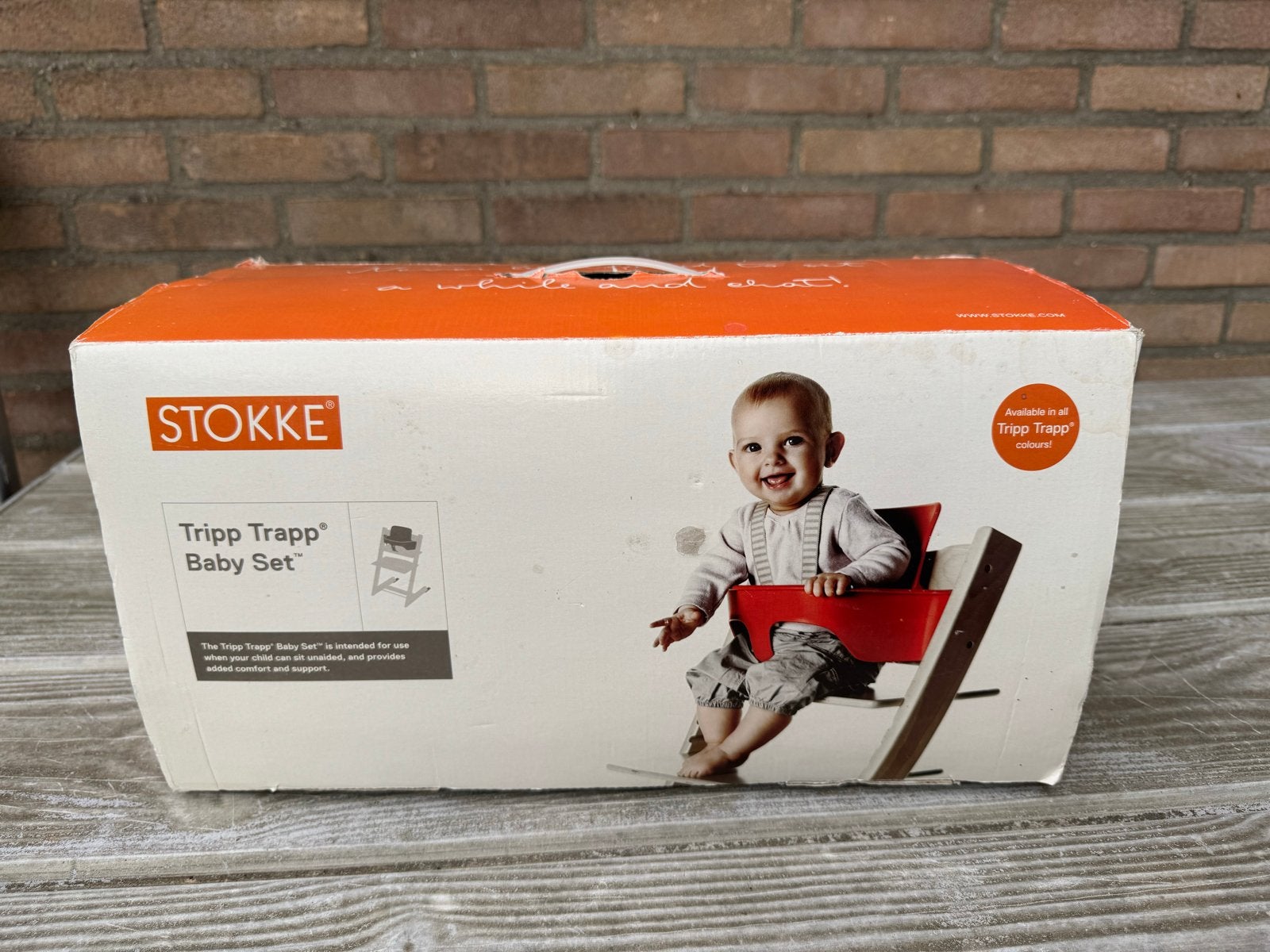 Stokke Tripp Trapp Baby Set + gliders, Ophalen of Verzenden, Zo goed als nieuw, Meegroeistoel, Stoelverkleiner
