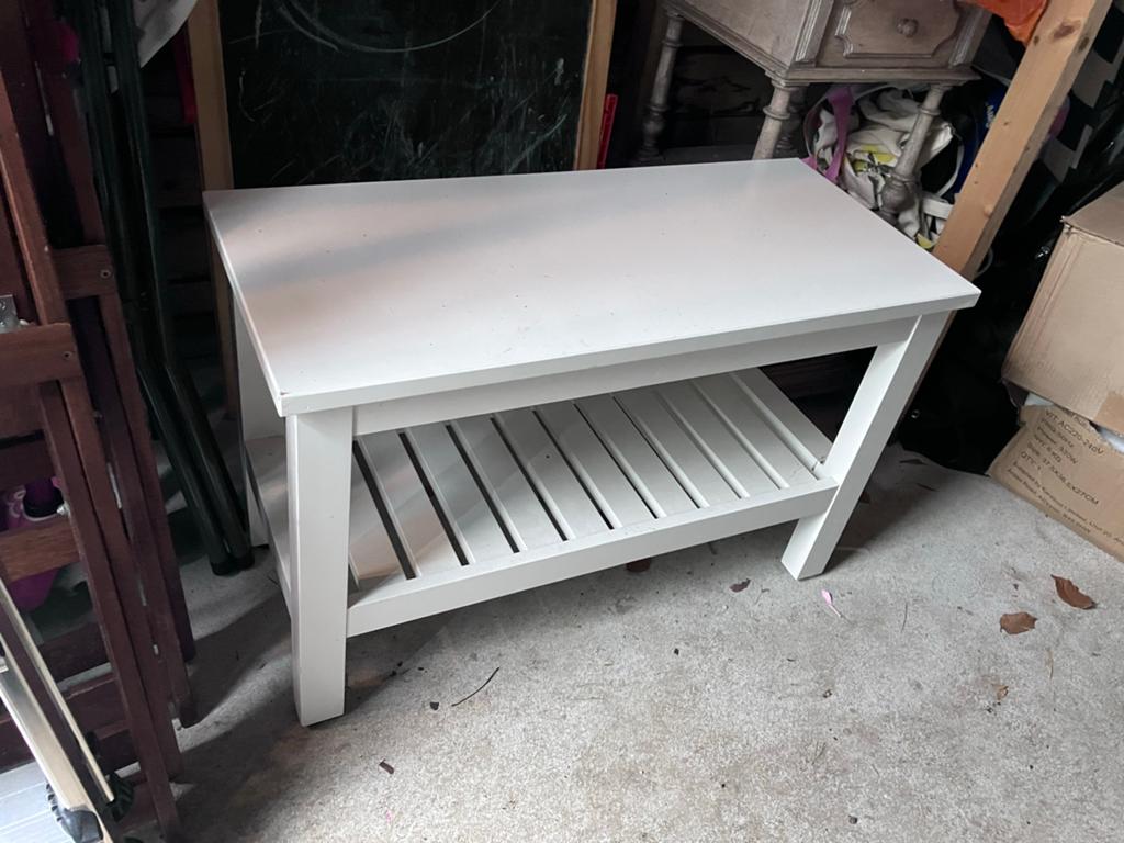 IKEA bankje wit met opbergruimte, Ophalen, Gebruikt, Wit, Eén