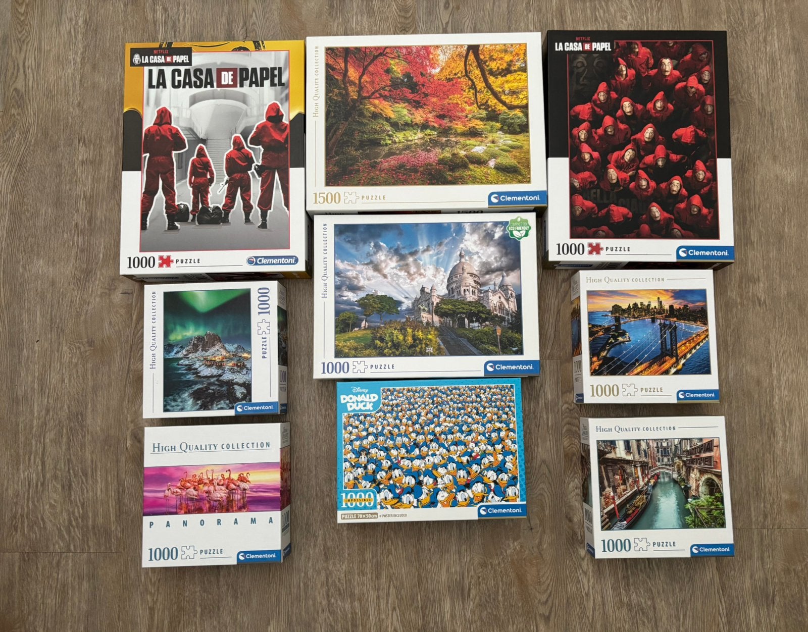 Clementoni Diverse puzzels 1000-1500 stukjes, Ophalen of Verzenden, 500 t/m 1500 stukjes, Zo goed als nieuw, Legpuzzel