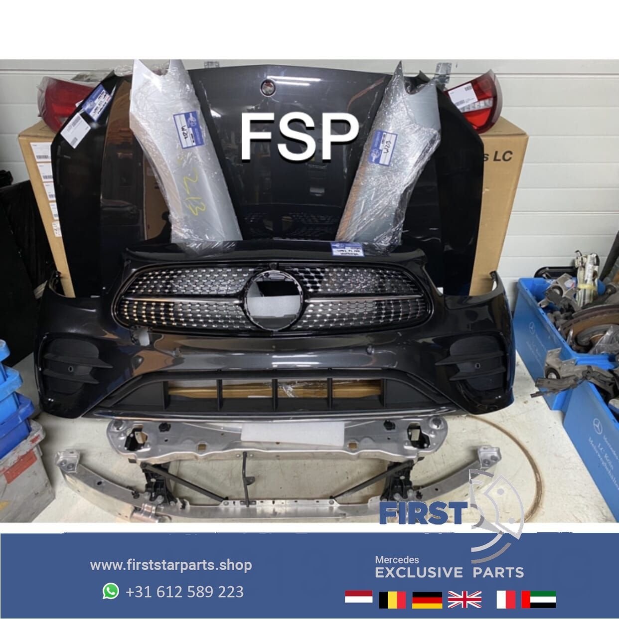 W213 S213 W238 FACELIFT 43 AMG VOORKOP Mercedes E Klasse 202, Gebruikt, -, Voor, Ophalen of Verzenden