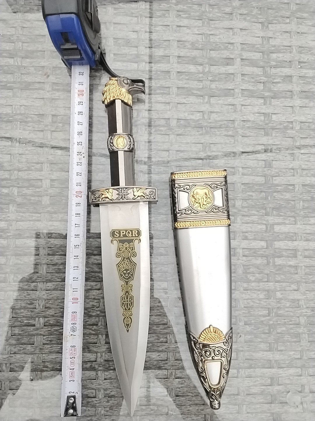 Decoratief Romeins Gladius Zwaard met Schede, Verzamelen, Ophalen of Verzenden, Zo goed als nieuw