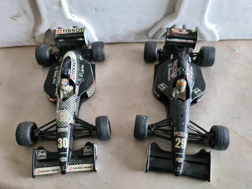 Set van 2 Onyx Sauber C13 Mercedes-Benz F1 modelauto's, Ophalen of Verzenden, Zo goed als nieuw, Auto, Overige merken