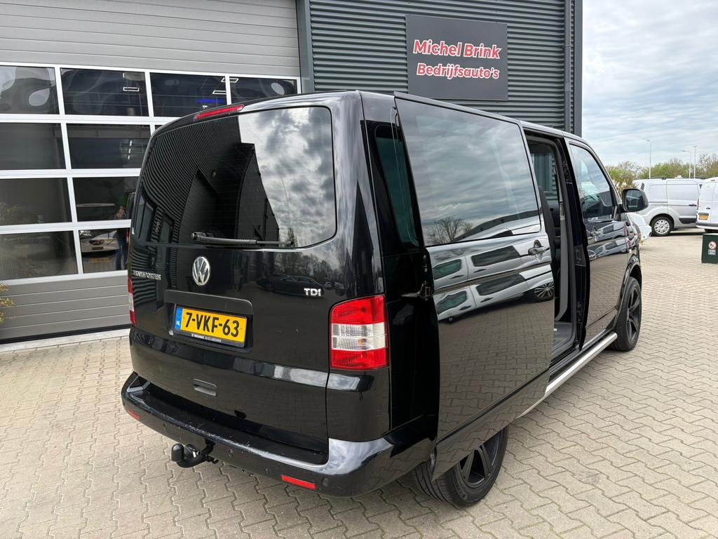 Volkswagen Transporter 2.0 TDI Dubbele Cabine Marge, Auto's, Bestelauto's, Euro 5, Stof, Gebruikt, Zwart