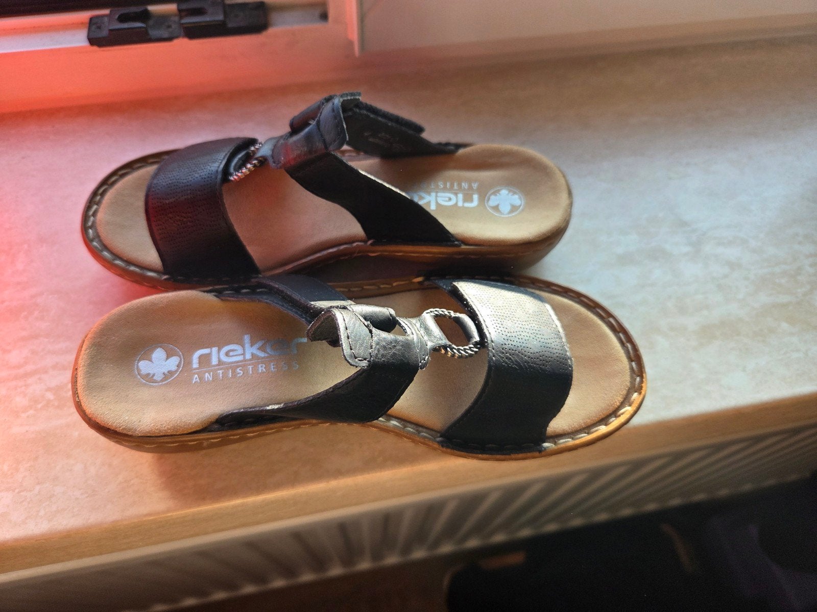 Rieker Sandalen - maat 36, zwart, Kleding | Dames, Schoenen, Ophalen, Zwart, Nieuw, Sandalen of Muiltjes