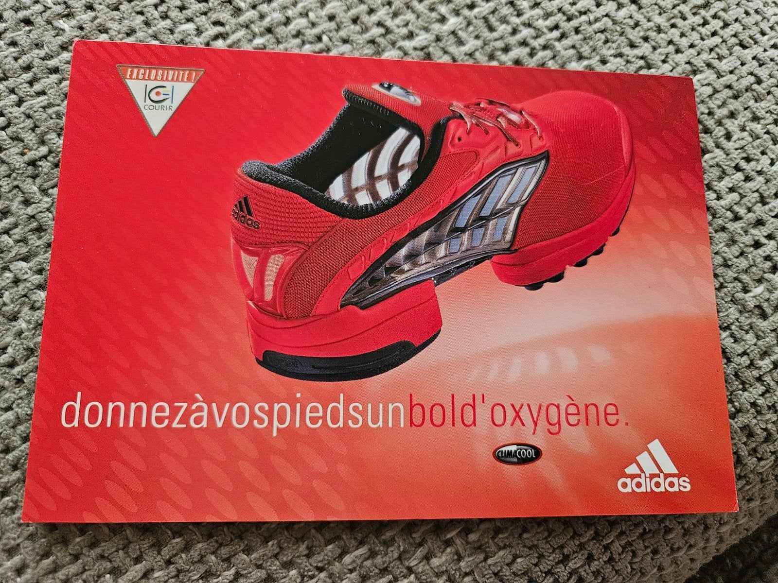 Adidas Climacool reclamekaart - Zeldzaam, Ophalen of Verzenden
