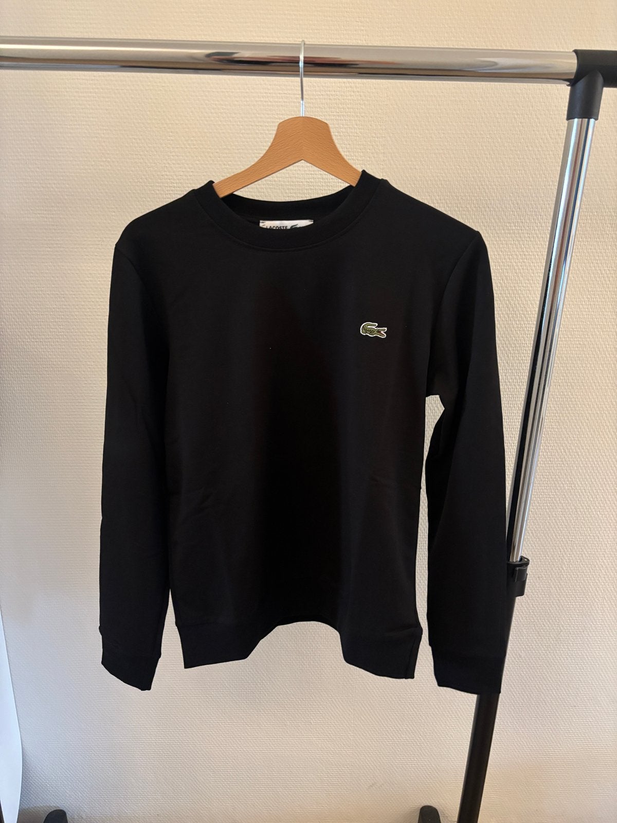 Lacoste trui zwart M, Verzenden, Zo goed als nieuw, Maat 48/50 (M), Zwart