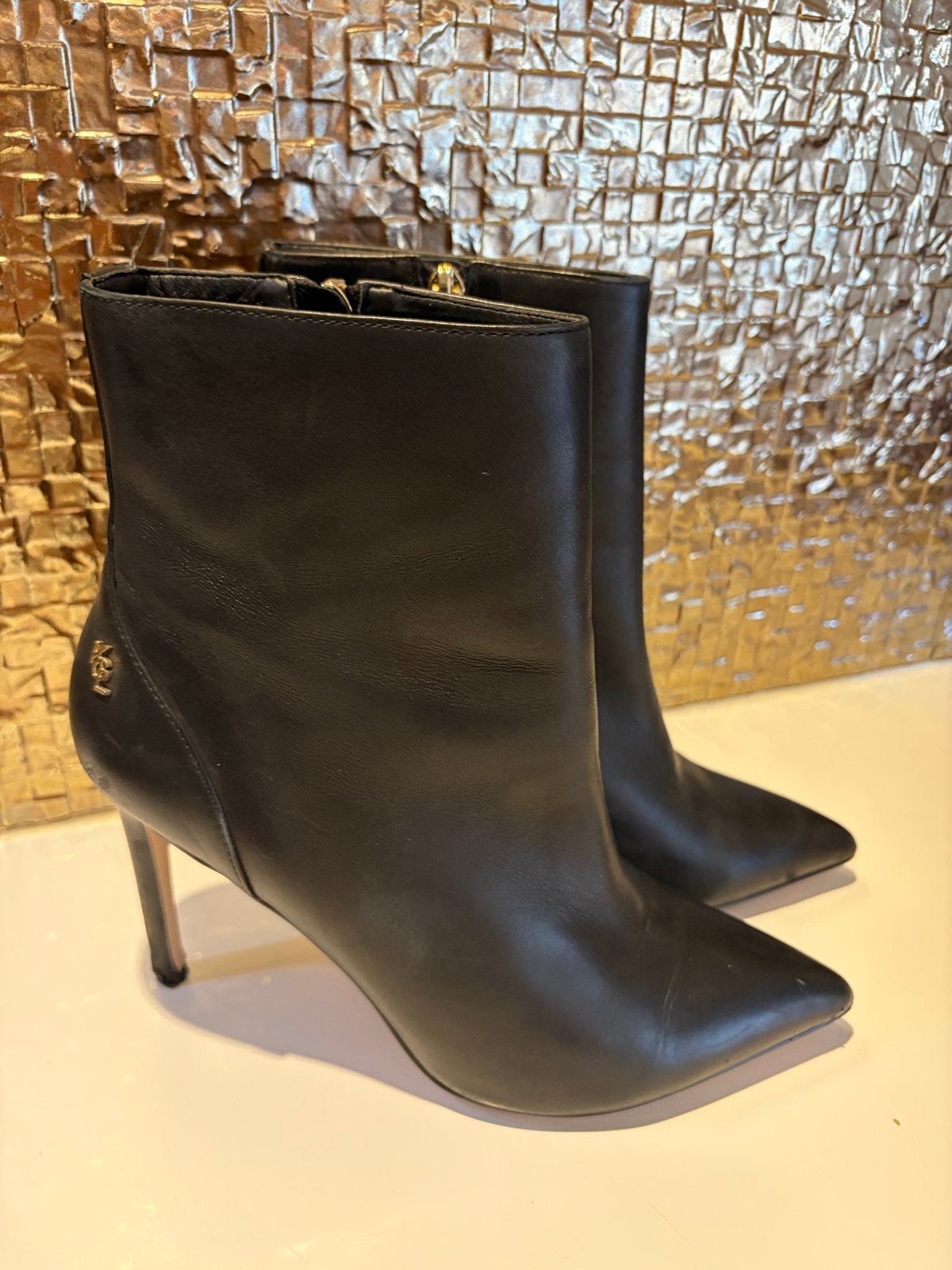 Kurt Geiger London Enkellaarzen - Zwart, Maat 39, Ophalen of Verzenden, Gedragen, Zwart, Lage of Enkellaarzen