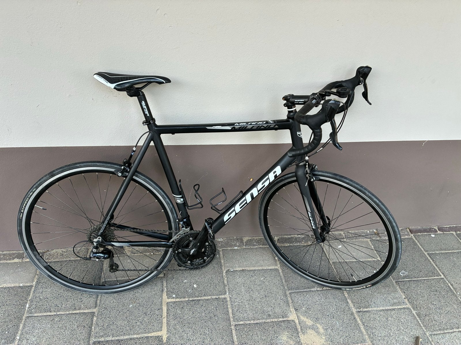 Sensa Milano racefiets - 61 cm frame, Shimano Sora, 28 inch, Gebruikt, Aluminium, 15 tot 20 versnellingen
