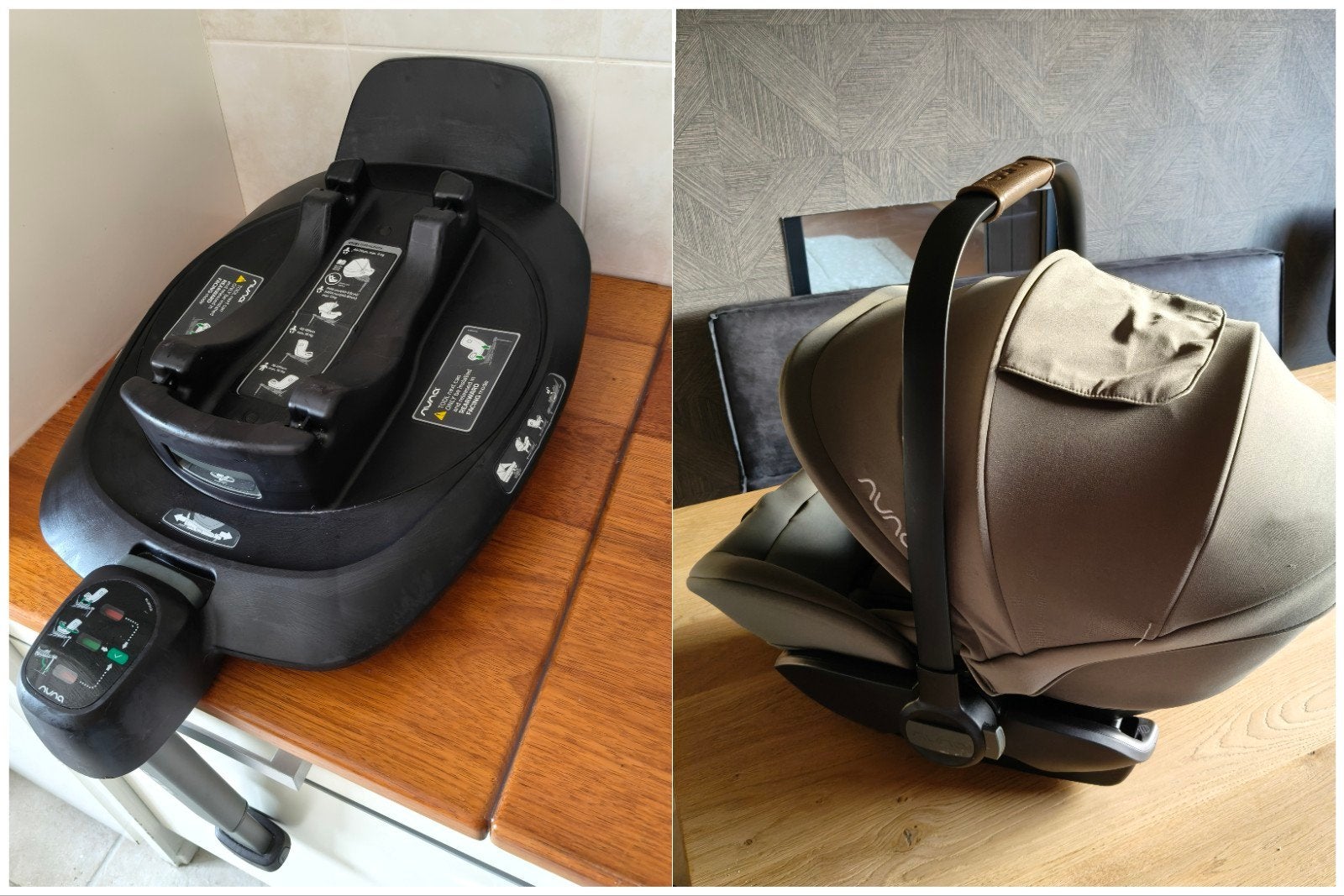 Nuna arra next  autostoel met nuna Isofix 360 base, 0 t/m 18 kg, Verstelbare rugleuning, Zo goed als nieuw, Isofix